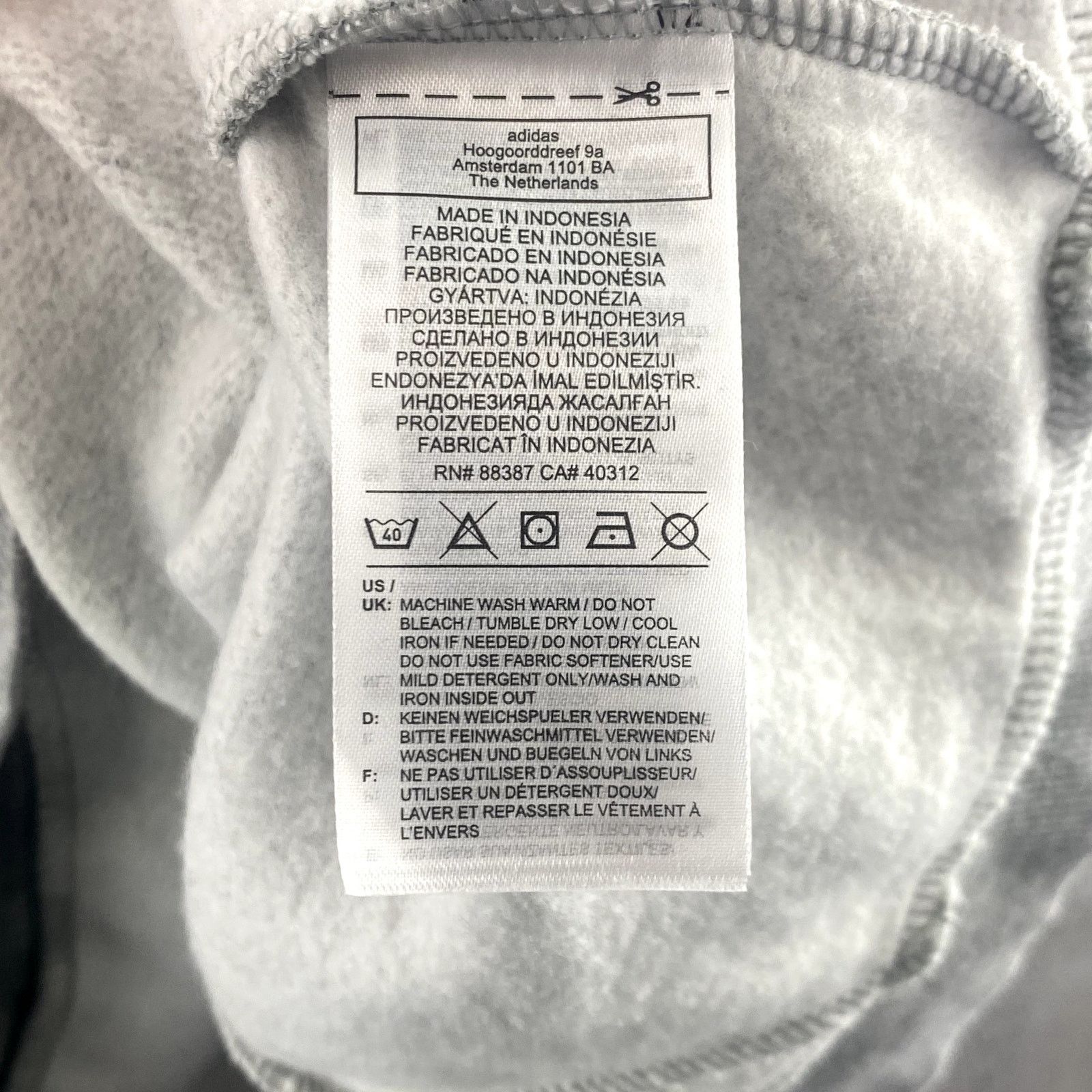 Adidas Adidas Sweatshirt/Hoodie Mens Size Small Gray Oversized Logo Size US S / EU 44-46 / 1 - 8 Thumbnail
