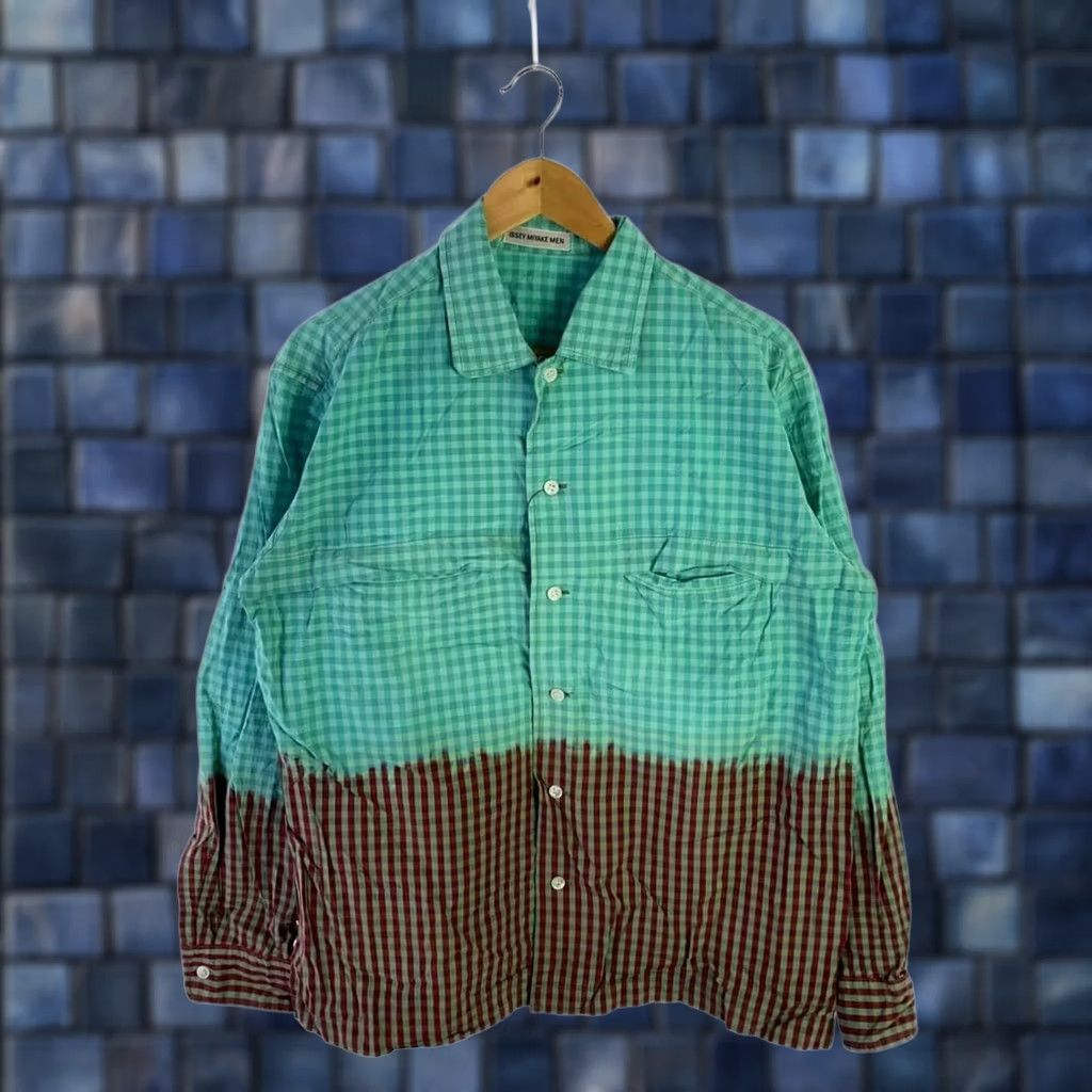 Issey Miyake ISSEY MIYAKE MEN Multicolor Check Cotton Long Sleeve Shirt Size L Size US L / EU 52-54 / 3 - 1 Thumbnail