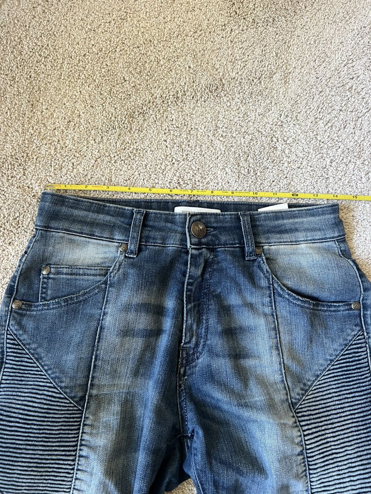 Balmain Balmain Skinny Biker Jeans 30 Hedi Slimane Skinny Pierre Size US 30 / EU 46 - 8 Thumbnail