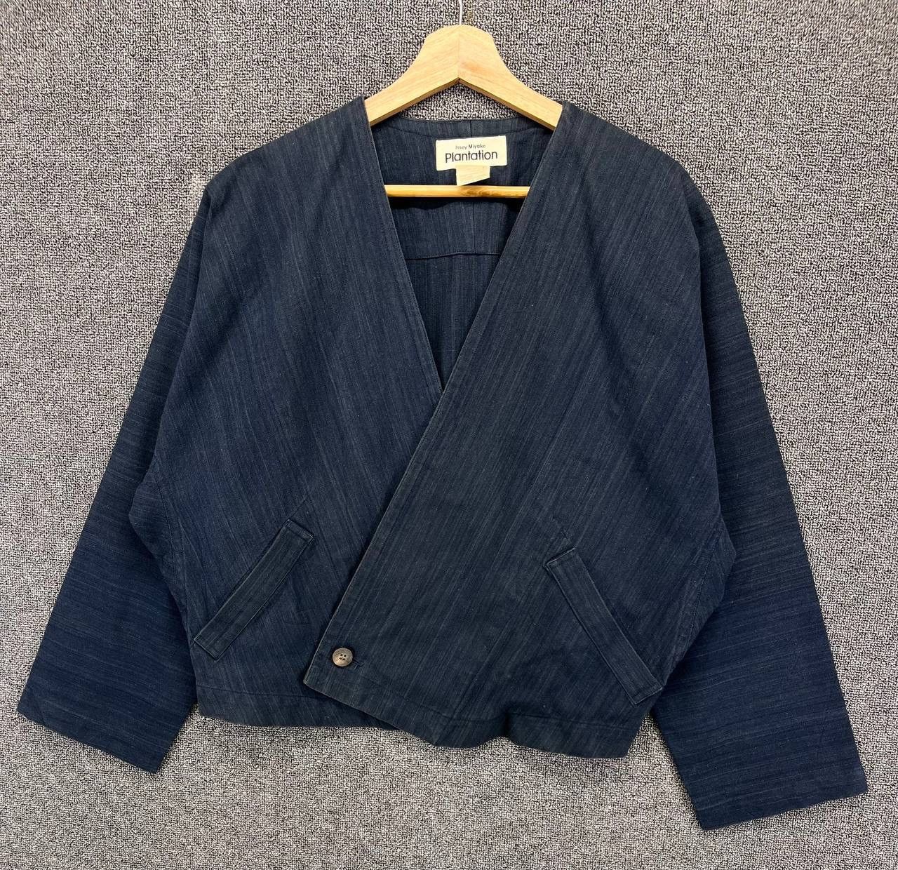Issey Miyake Vintage Issey Miyake Plantation Cardigan Rare Denim Jacket Size M / US 6-8 / IT 42-44 - 1 Thumbnail