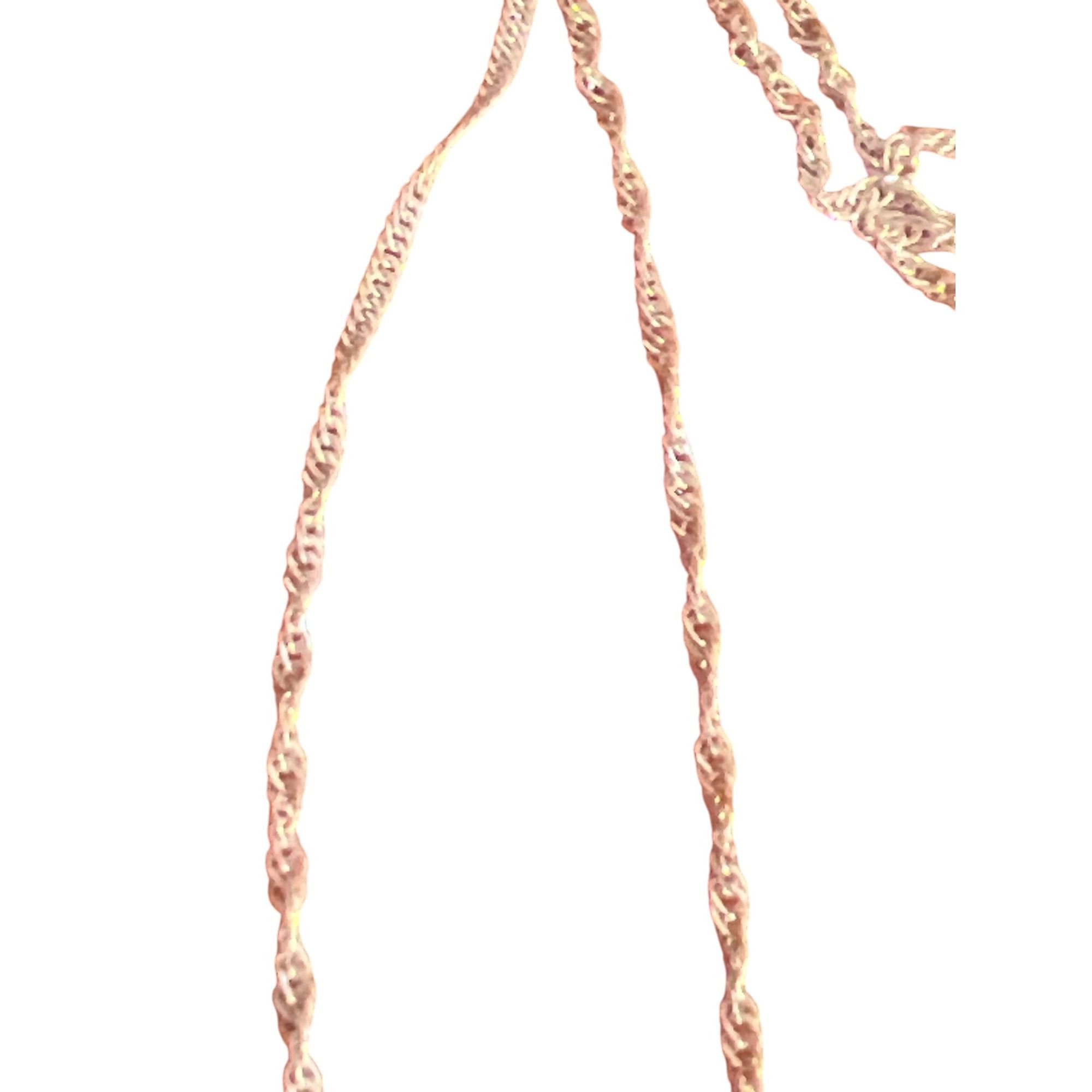 Other Fashion Accents Silver Tone Tassel Pendant Necklace Long Twi Size ONE SIZE - 3 Thumbnail