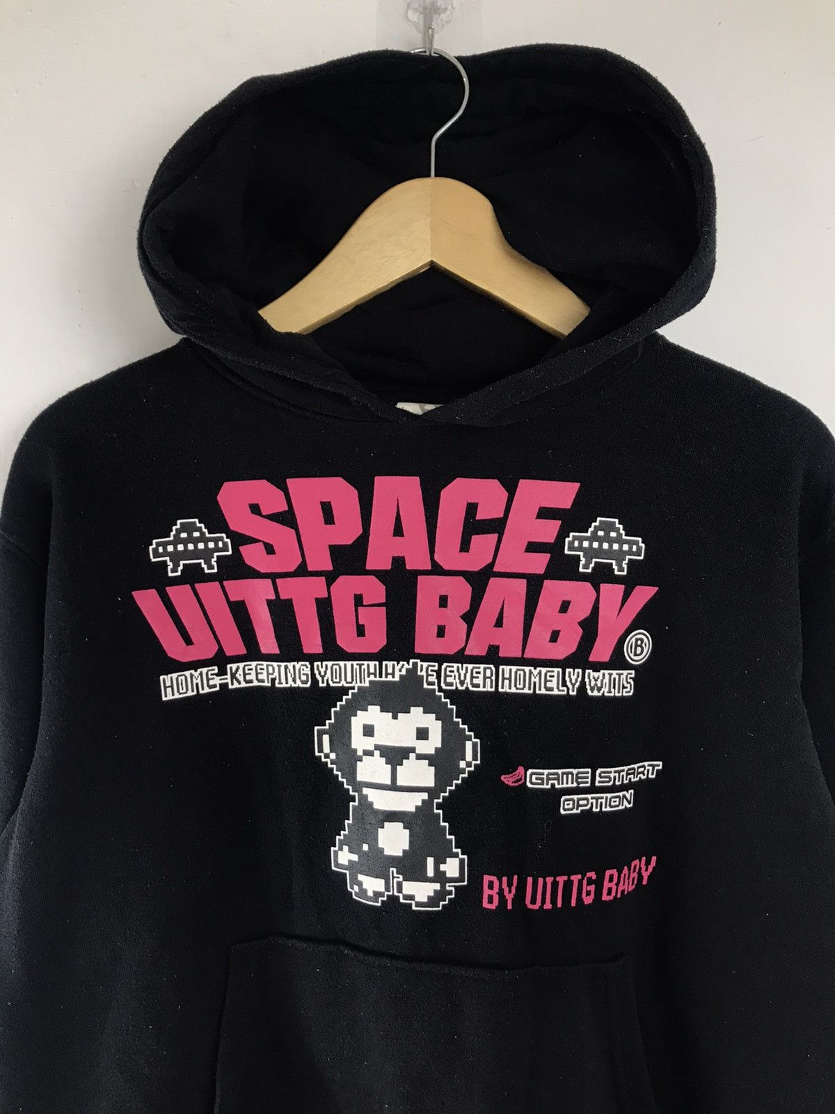 Japanese Brand × Vintage Japanese Vintage Space UITTG Baby Hoodie Size US M / EU 48-50 / 2 - 2 Thumbnail