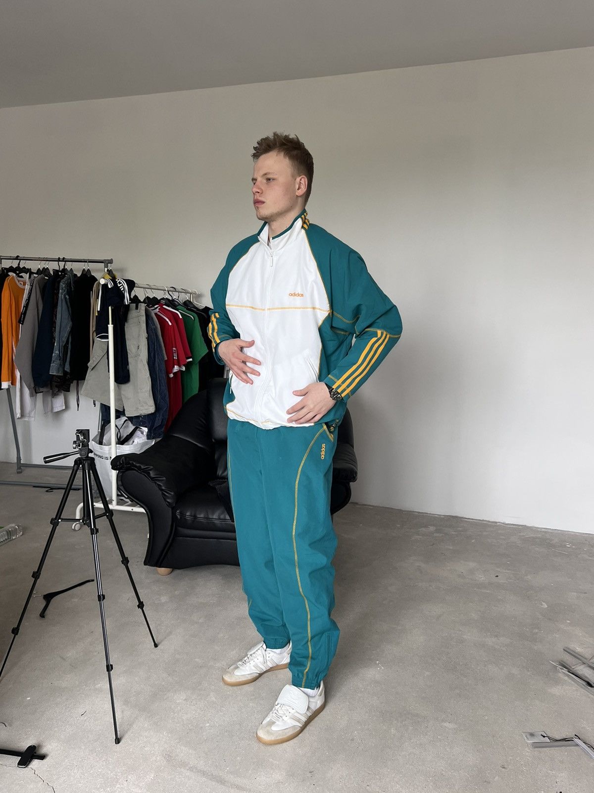 Adidas 90s Adidas Retro Track Suit Rare Size US 32 / EU 48 - 7 Thumbnail