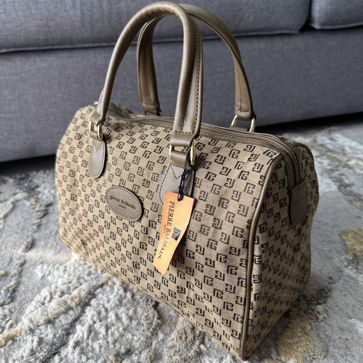 Pierre Balmain Vintage Pierre Balmain Boston Monogram Handbag Size ONE SIZE - 3 Thumbnail