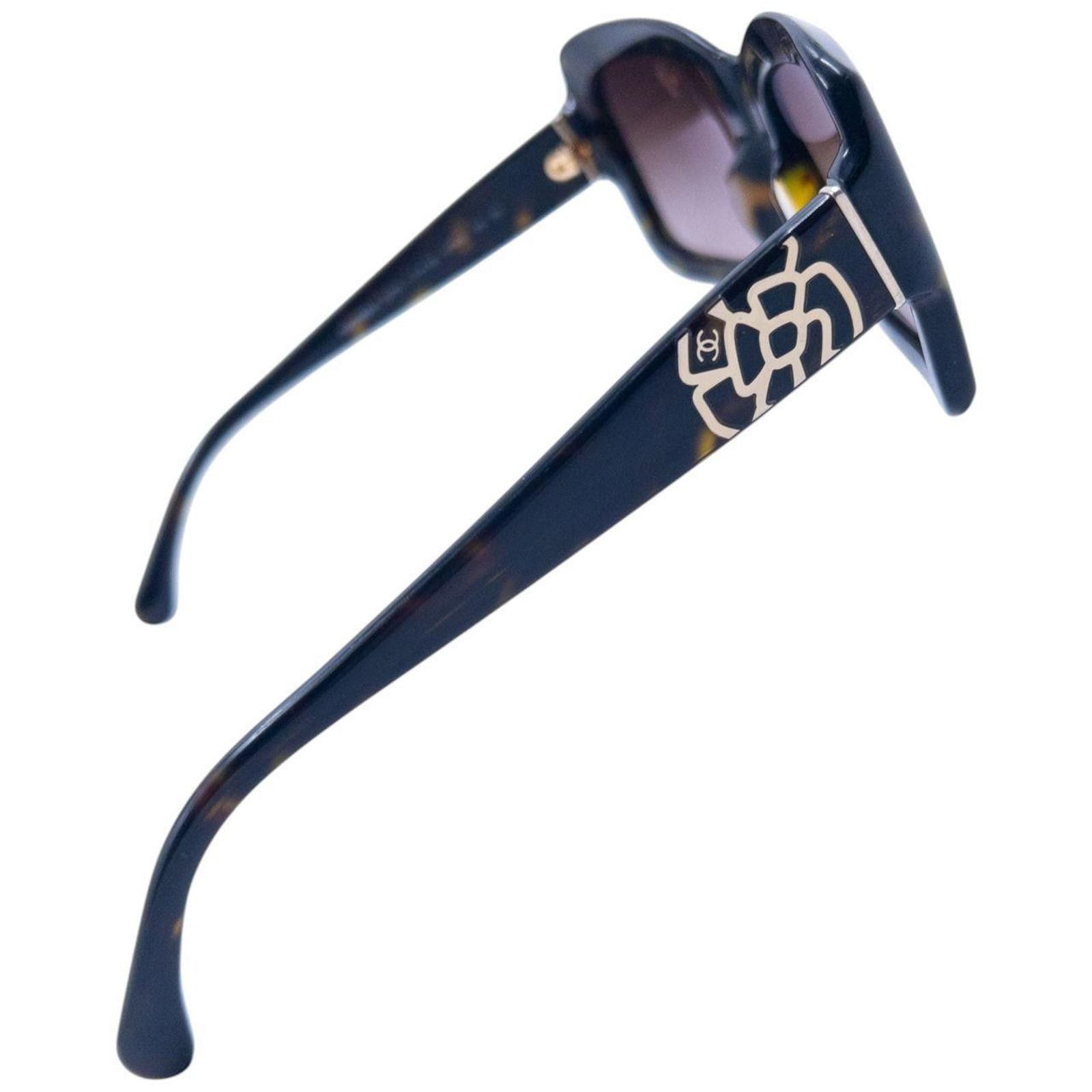 Chanel Vintage Chanel Tortoise Shell Sunglasses Size ONE SIZE - 3 Thumbnail