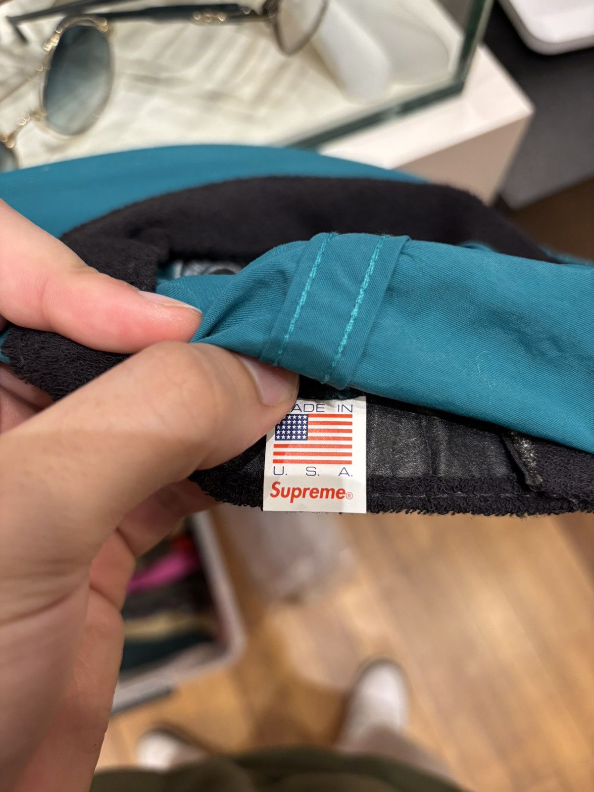 Supreme Supreme ss16 Wildlife 6 Panel Nylon Cap -Teal Size ONE SIZE - 4 Thumbnail