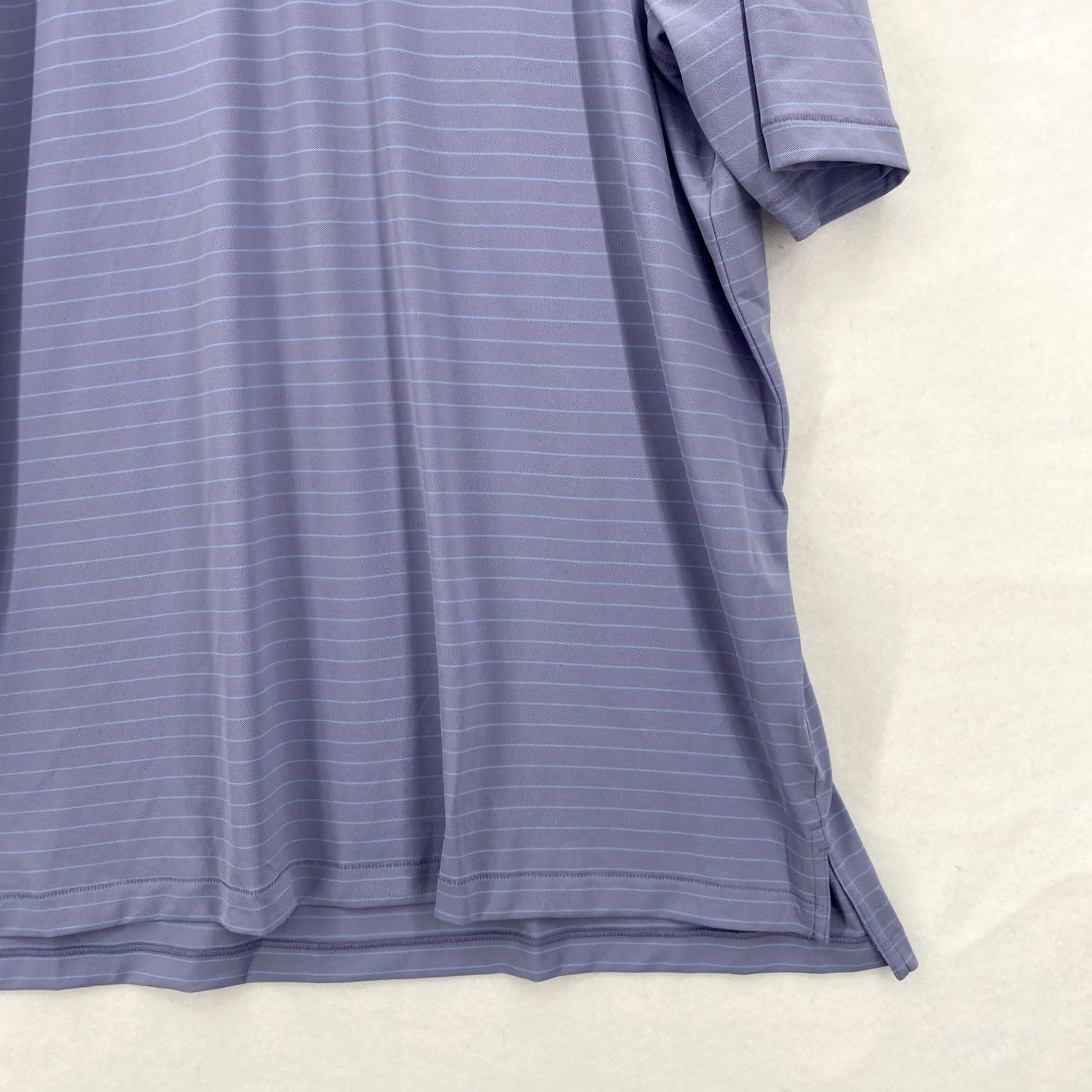 Peter Millar Peter Millar Polo Shirt Mens 2XL Purple Striped Performance Golf Short Sleeve Size US XXL / EU 58 / 5 - 3 Thumbnail