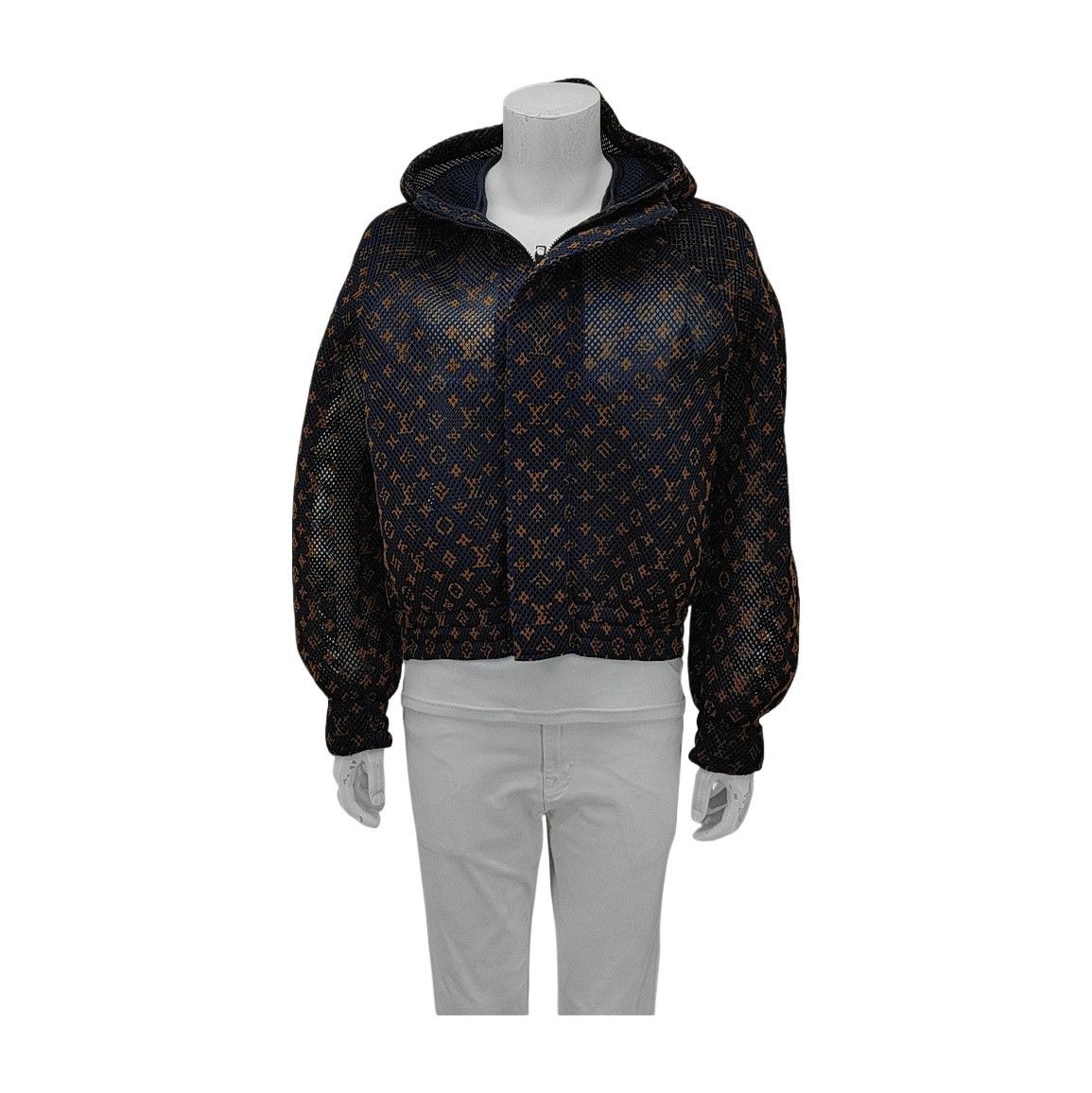 Louis Vuitton Louis Vuitton Monogram Mesh Hooded Jacket 48 Size US M / EU 48-50 / 2 - 1 Thumbnail