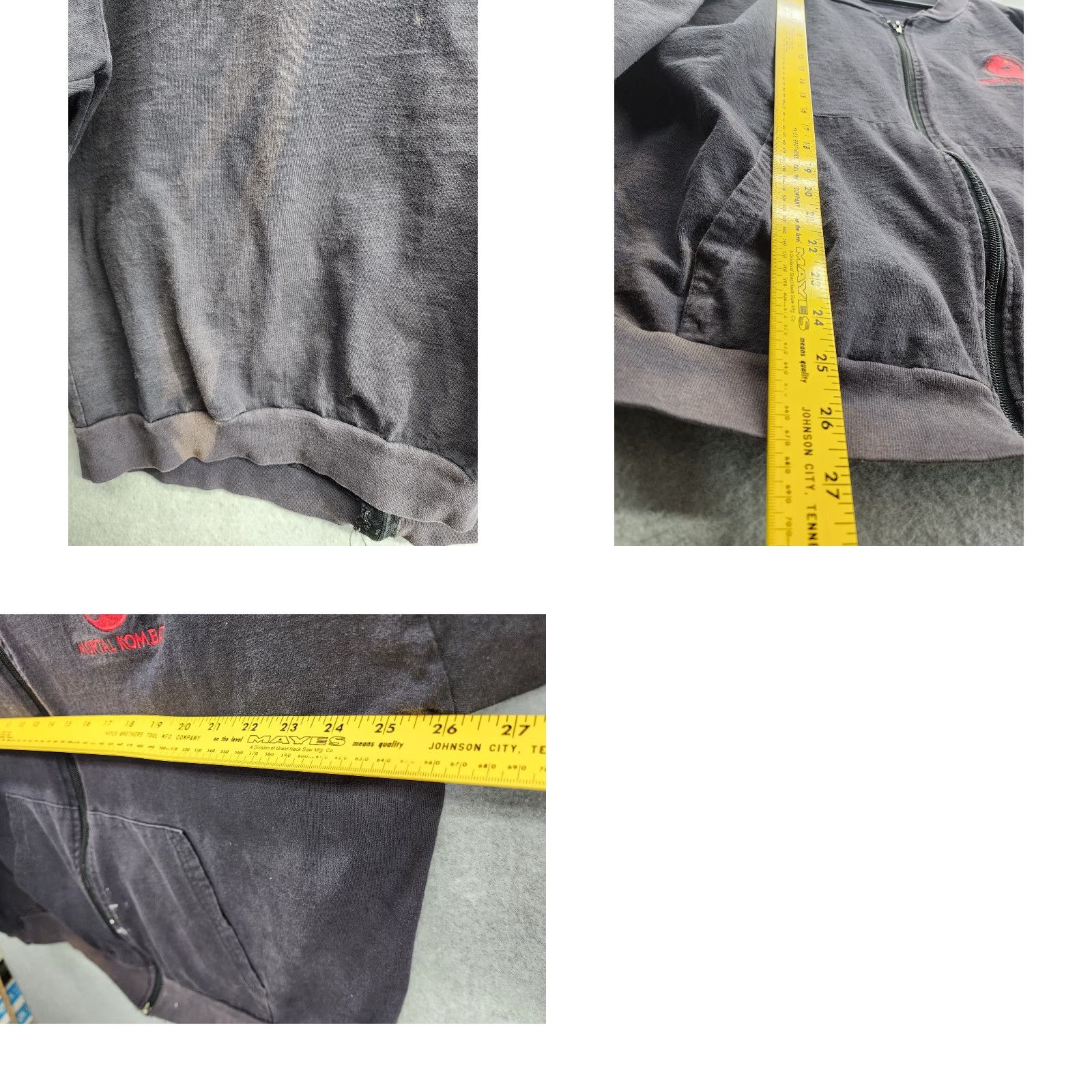 Thrasher VINTAGE Mortal Kombat Jacket Full Zip Black XL Unisex Adults Distressed Thrashed Windbreaker Size XL Men s Women s Size US XL / EU 56 / 4 - 8 Thumbnail