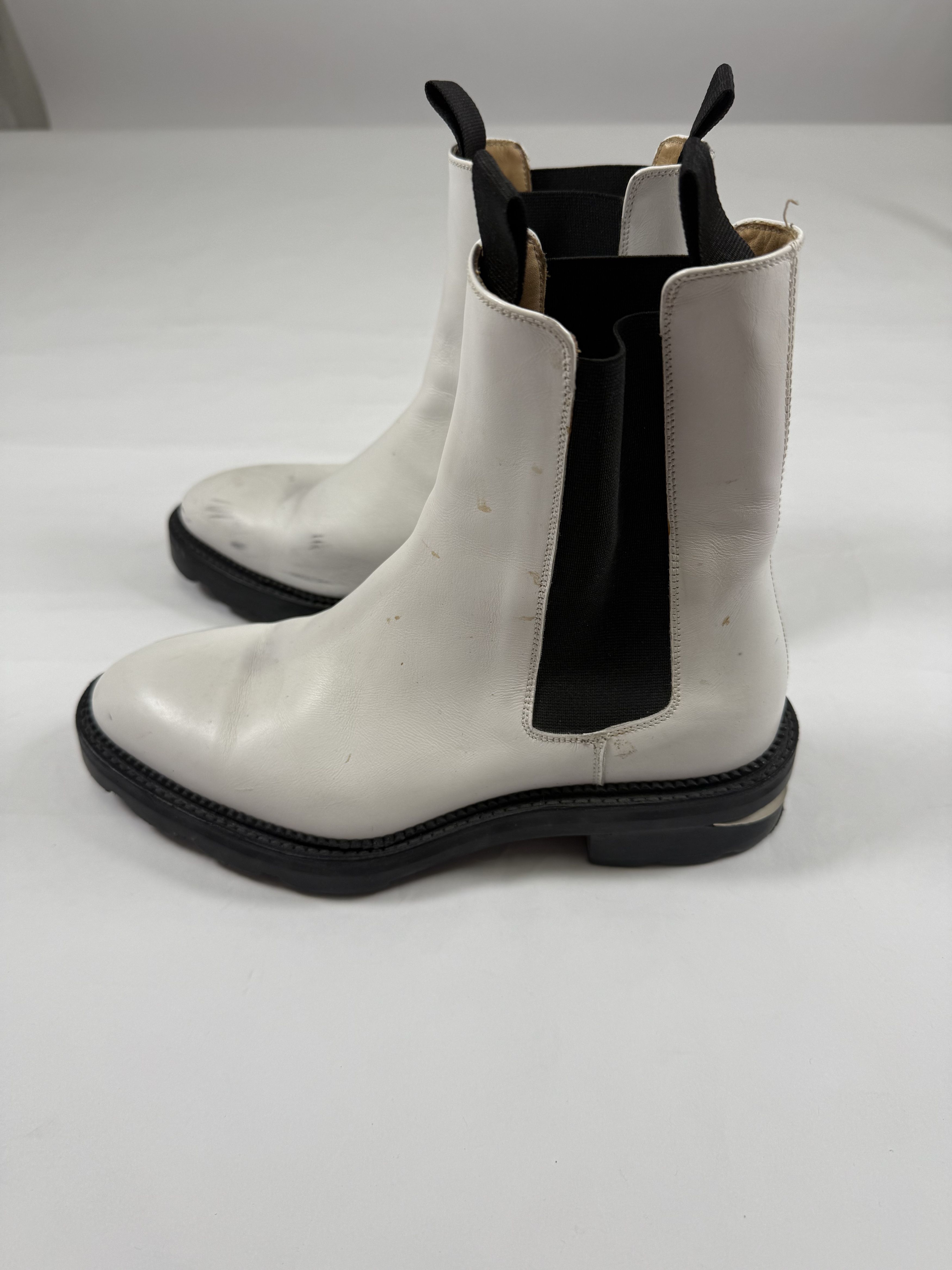 Alexander Wang Alexander Wang Andy Chelsea Boots - White Leather Size US 6 / IT 36 - 5 Thumbnail