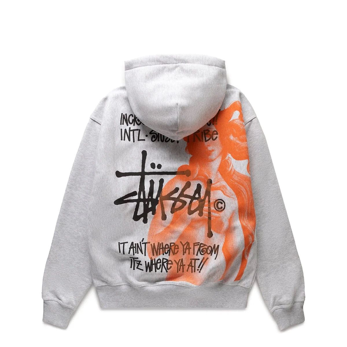 image of Stussy Venus Ist Zip Hoodie in Grey, Men's (Size 2XL)