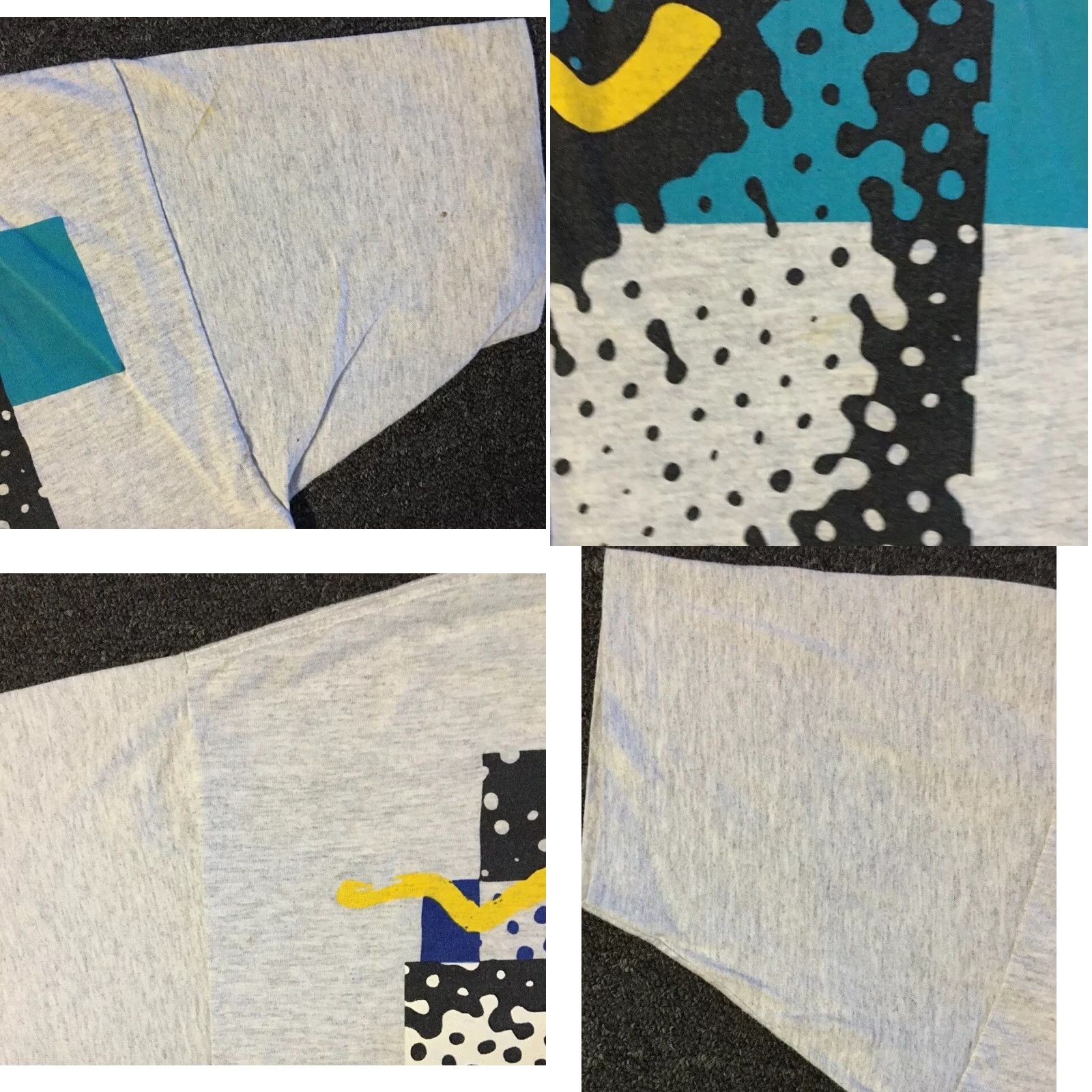 Vintage Vtg 90s Faded Abstract Art Shirt L USA Beach Surf Skate Grunge Vaporwave OP 80s Size US L / EU 52-54 / 3 - 10 Thumbnail