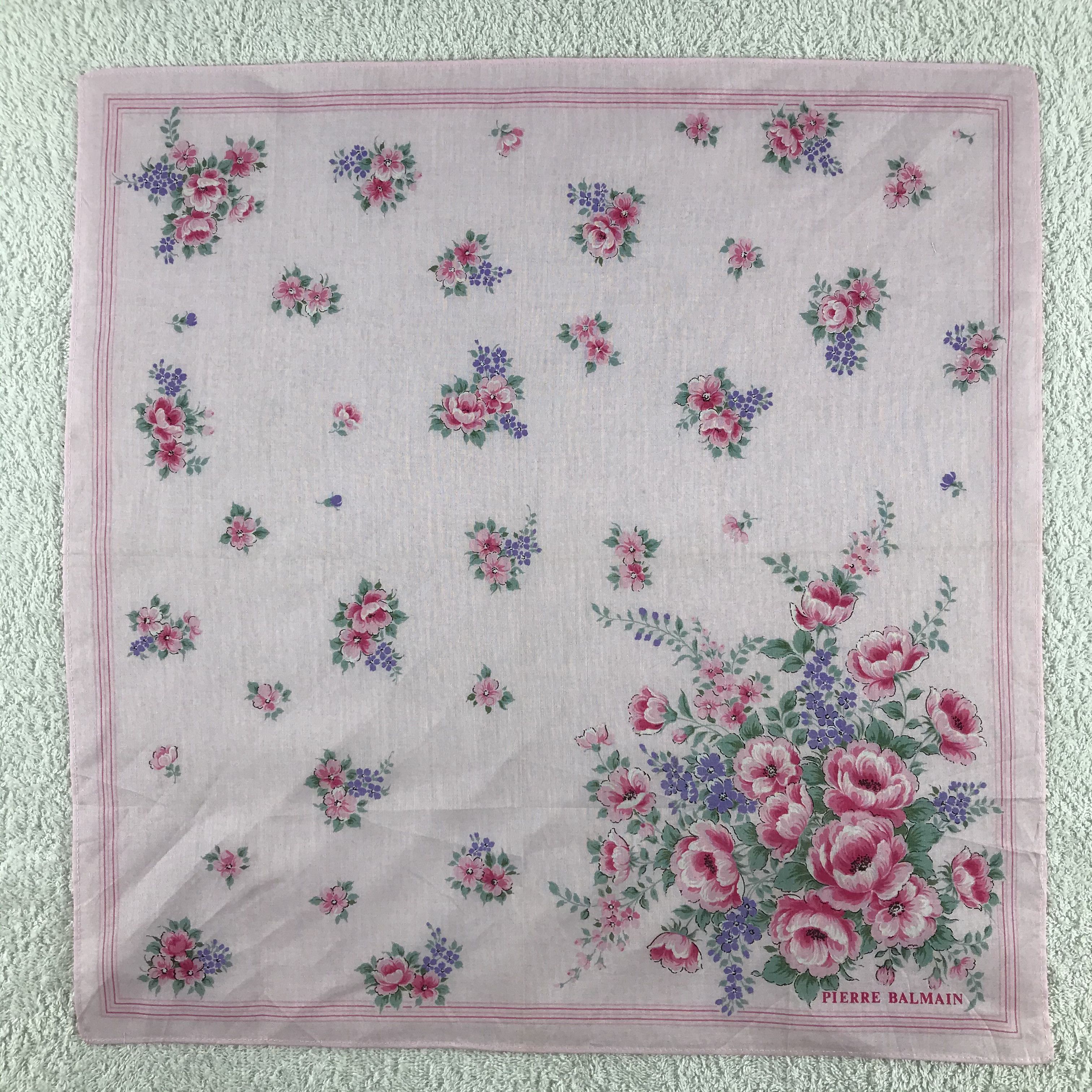 Pierre Balmain × Vintage Pierre Balmain Bandana / Handkerchief / Neckerchief - S195 Size ONE SIZE - 1 Thumbnail