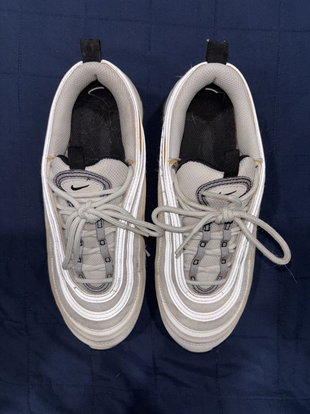 Nike Nike AirMax 97 White Black Silver Size US 8 / IT 38 - 3 Thumbnail
