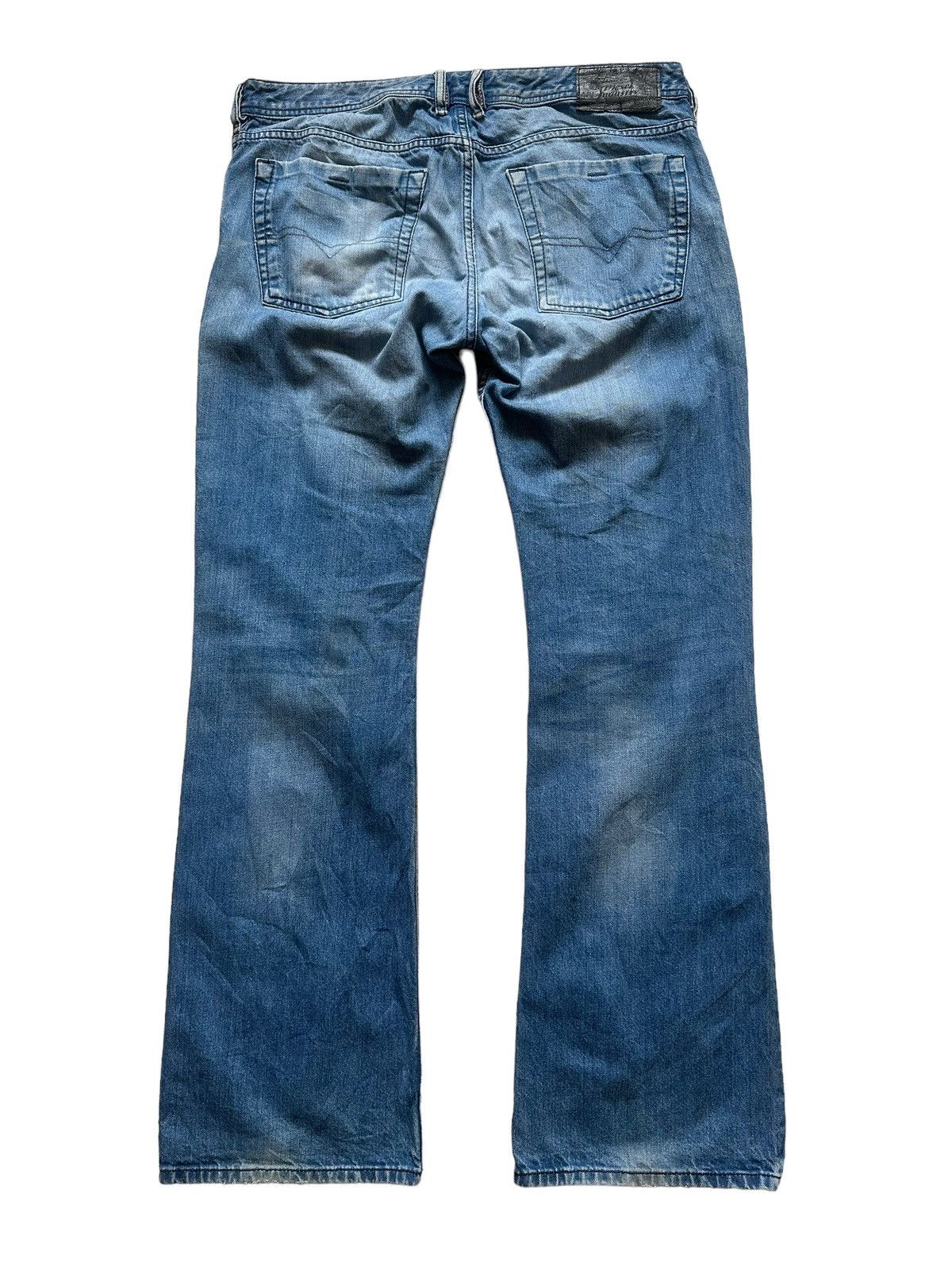 Diesel Flare Jeans Diesel Industry Distressed Boot Cut Pants Size US 34 / EU 50 - 3 Thumbnail
