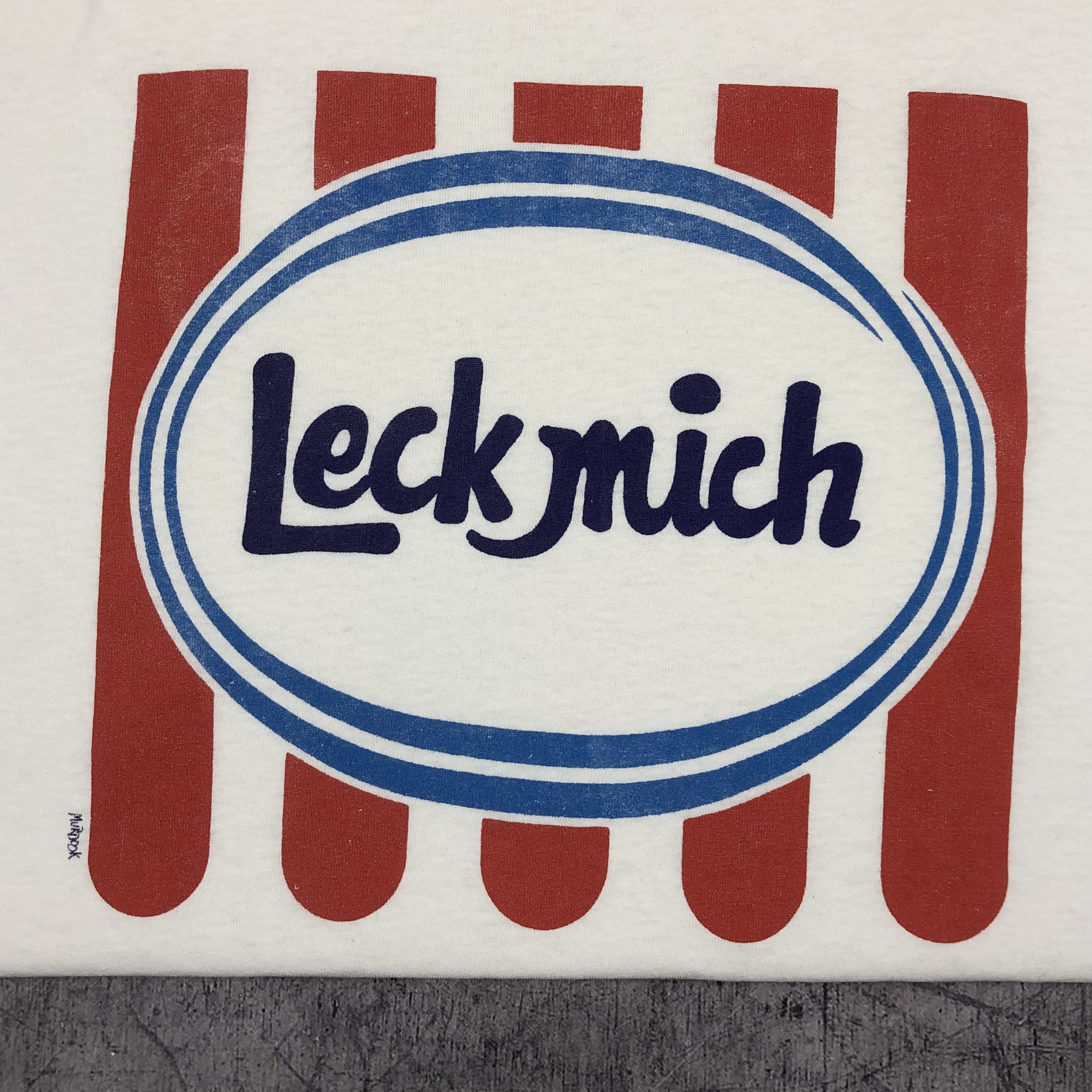 Vintage 90s Ad Lick Me Single Stitch Ice Cream Tee Size US L / EU 52-54 / 3 - 3 Thumbnail