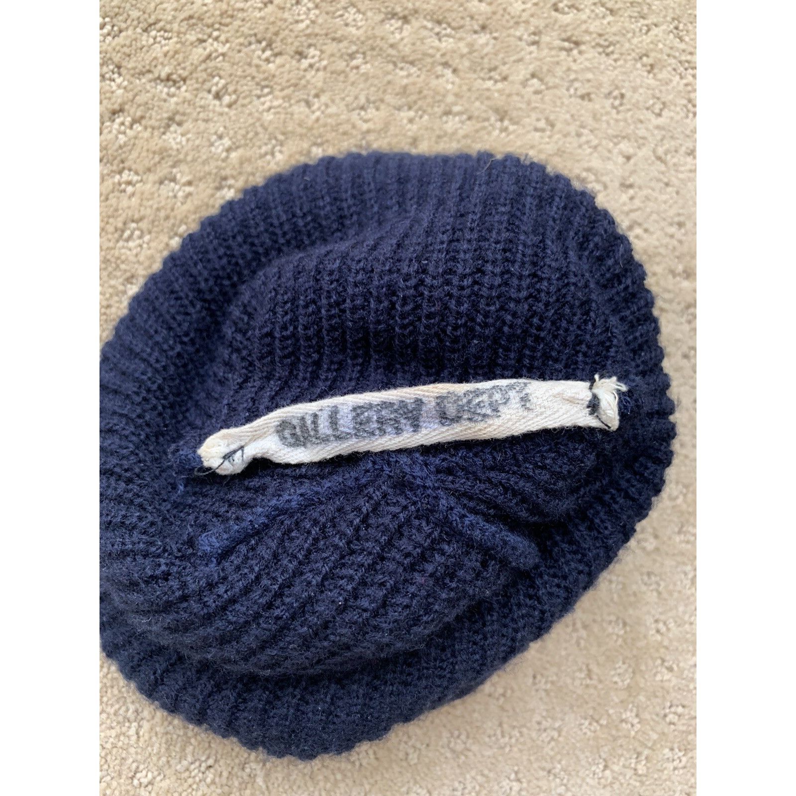 Gallery Dept. Gallery Dept. Beanie Patch Logo Knit Navy Blue Size ONE SIZE - 3 Thumbnail