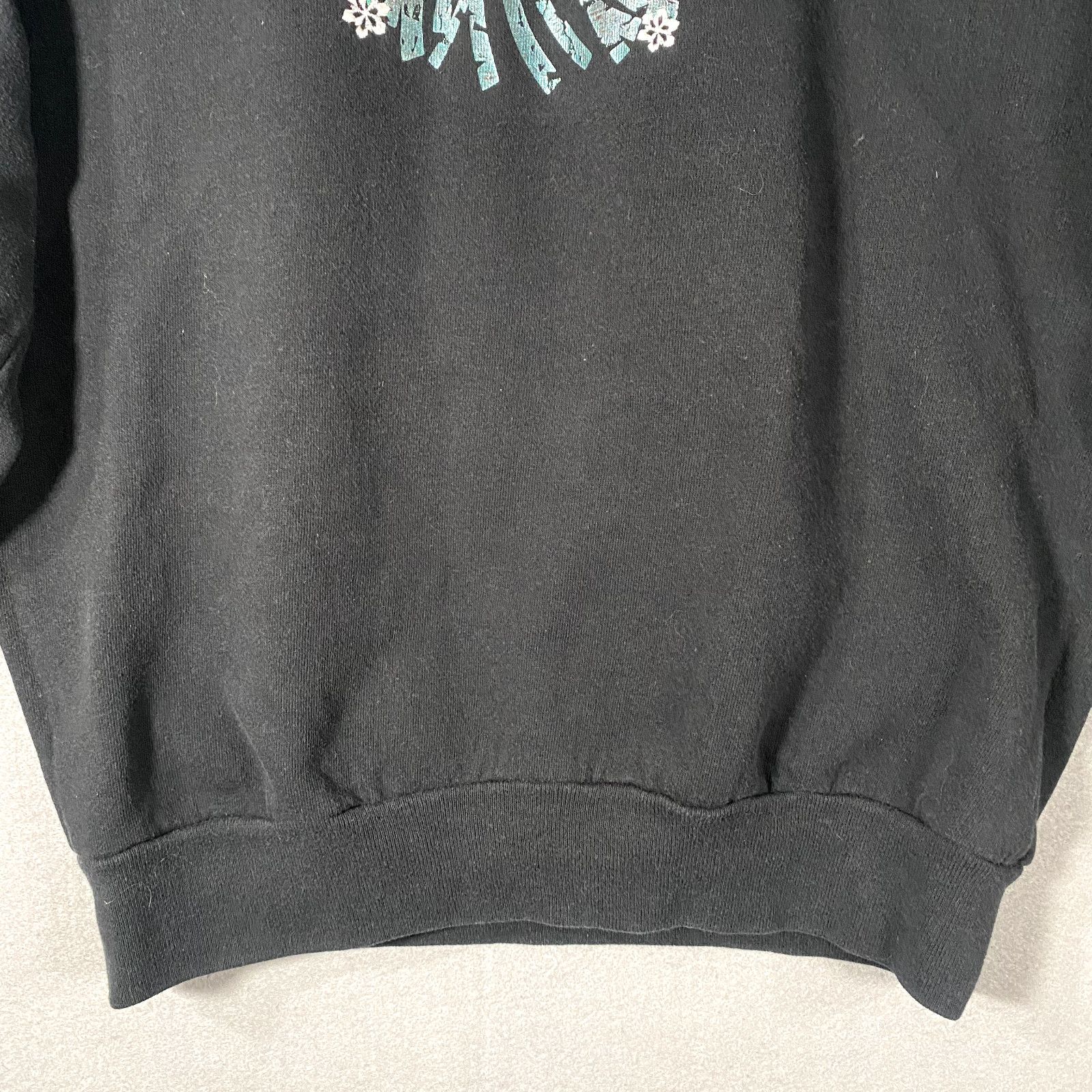 Jerzees Vtg Jerzees Holiday Christmas Wreath Sweatshirt Black Large Size US L / EU 52-54 / 3 - 3 Thumbnail