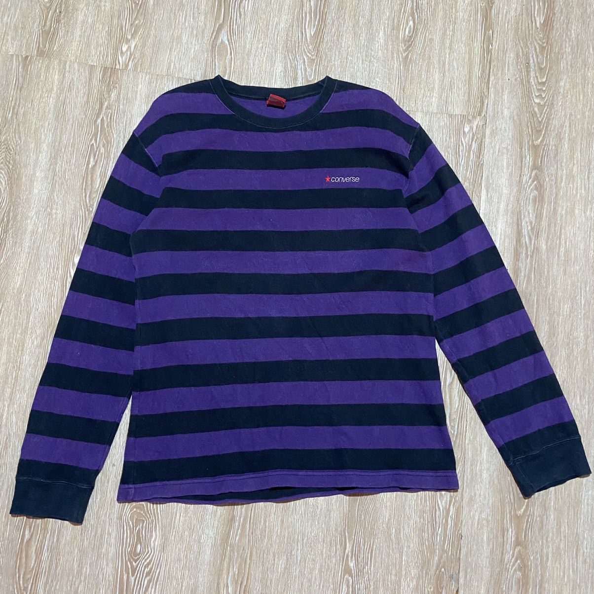 Vintage Converse Stripe Design Sweatshirt