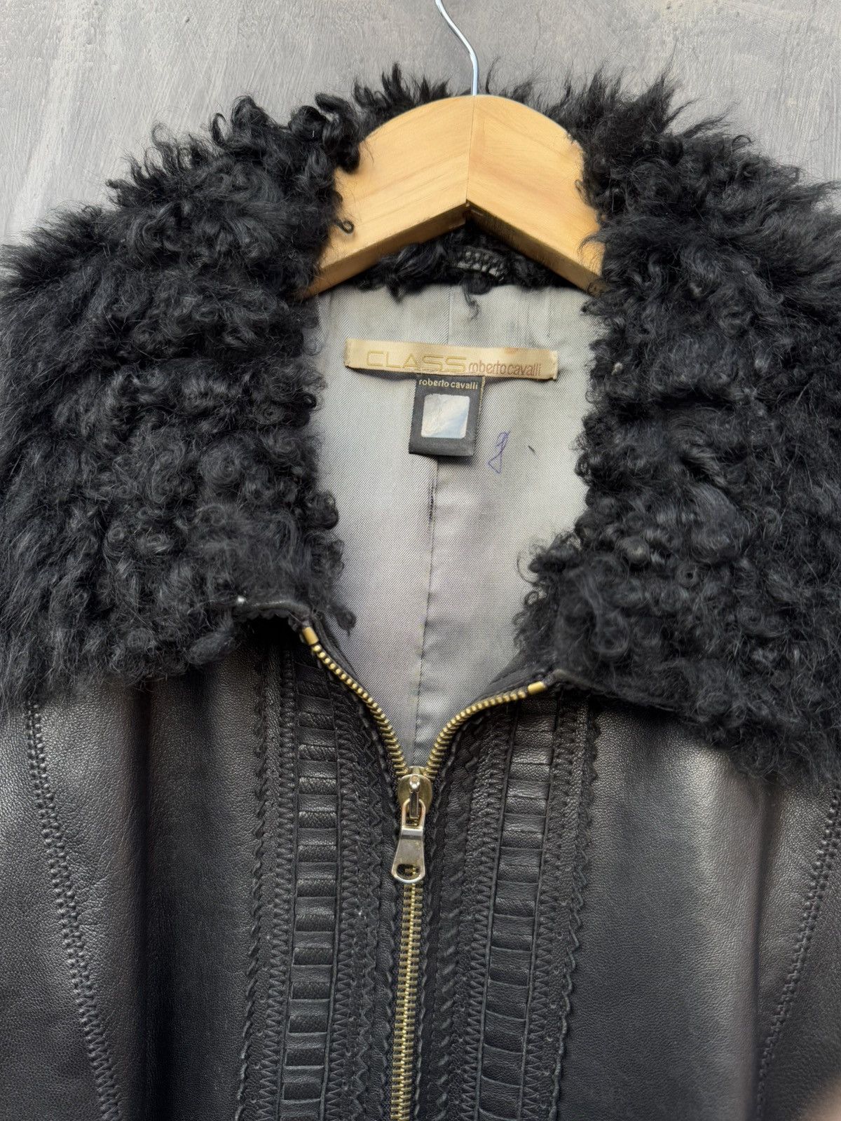 Roberto Cavalli Roberto Cavalli Vintage Leather Jacket Size 44 Size M / US 6-8 / IT 42-44 - 6 Thumbnail