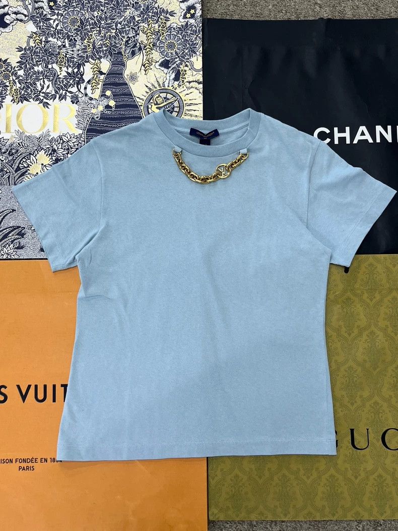 Louis Vuitton Louis Vuitton Blue Chain Short Sleeve Size US XS / EU 42 / 0 - 1 Thumbnail