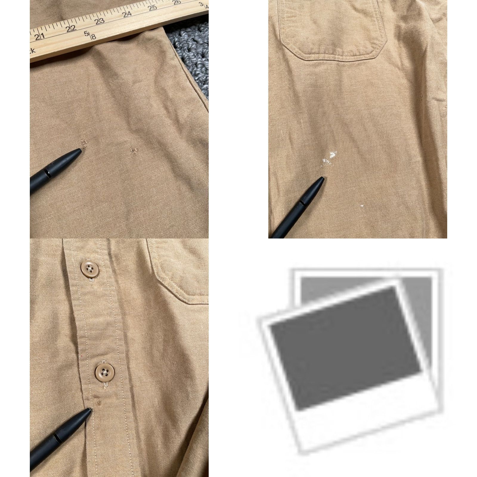Vintage VINTAGE L.L. Bean Work Shirt Adult XL Beige Cotton Long Sleeve Button-Up Casual Workwear 90s Grunge Retro Size US XL / EU 56 / 4 - 8 Thumbnail