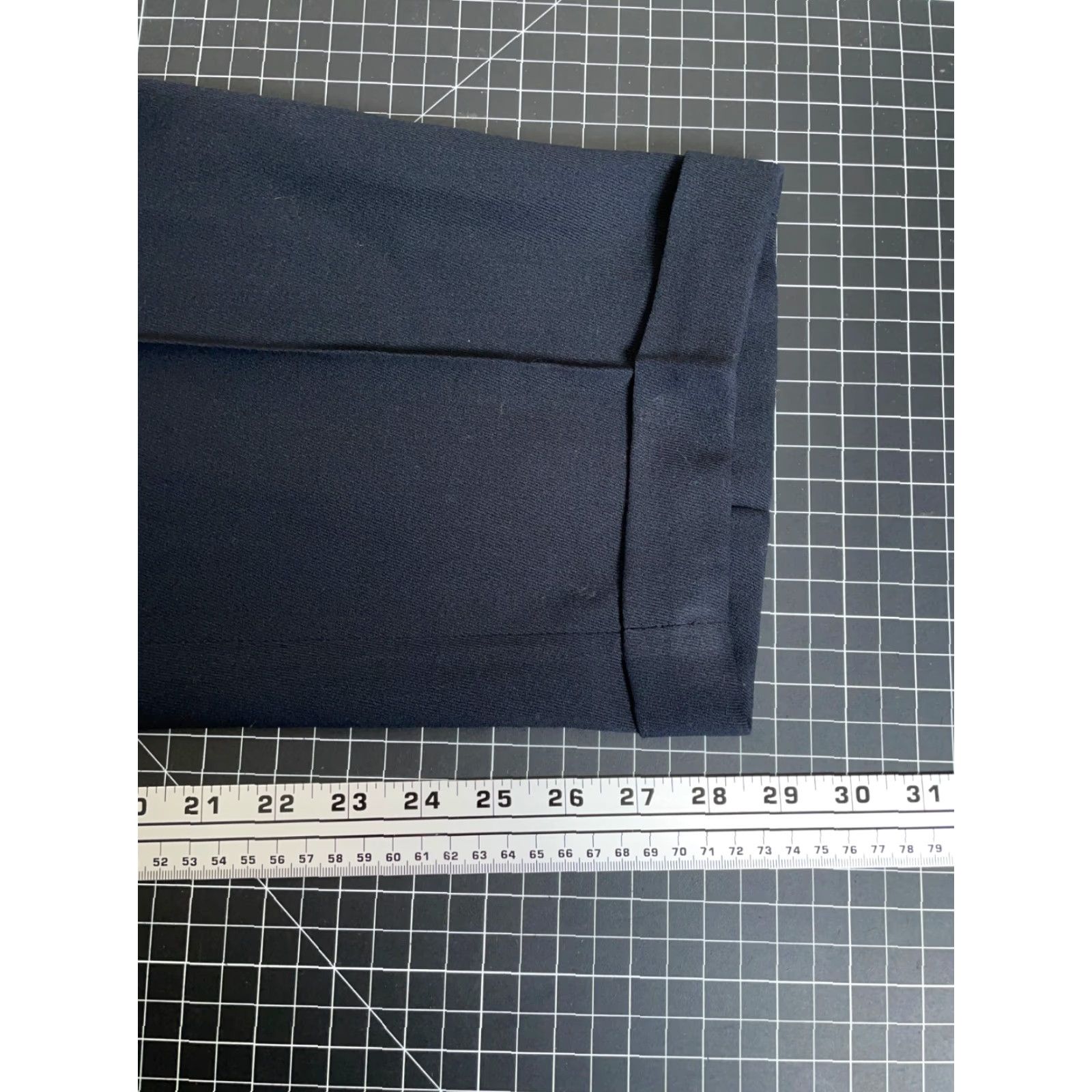 Zanella VINTAGE Zanella Men's Dress Pants Wool Nylon Pleated Straight Cuffed 34x28 Dark Blue Italy Size US 34 / EU 50 - 6 Thumbnail