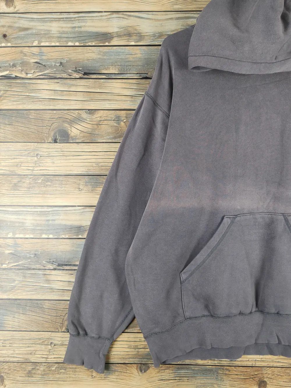 Vintage Da Hui Dark Gray Faded Hoodie Sweatshirts #W1454 Size US L / EU 52-54 / 3 - 11 Thumbnail