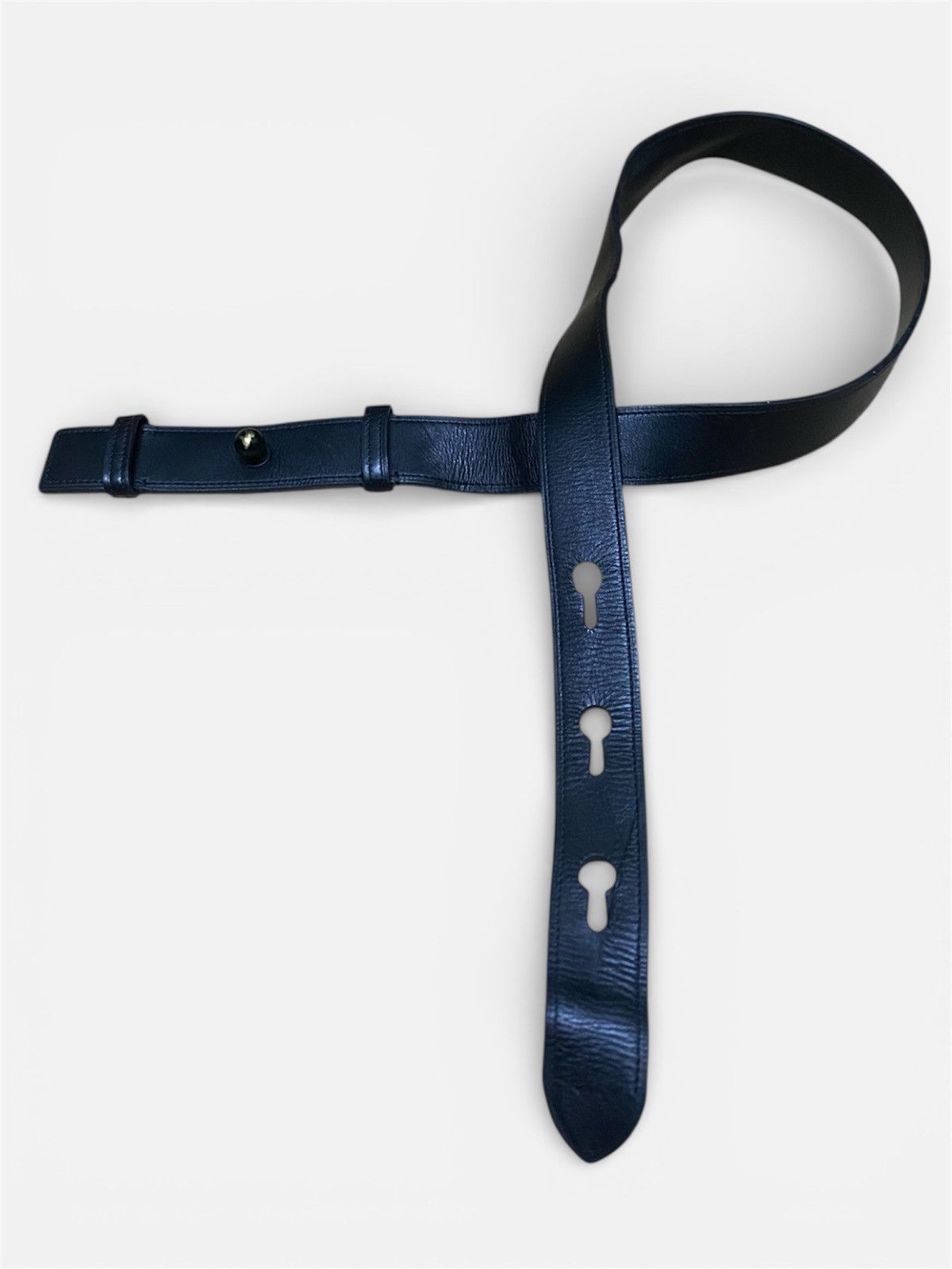 Loewe LOEWE Black Logo Embossed Leather Size ONE SIZE - 3 Thumbnail