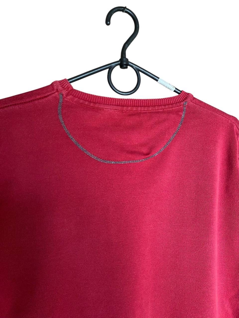 Burberry Burberry Brit cotton knit sweater red nova check elbow patch Size US S / EU 44-46 / 1 - 12 Thumbnail