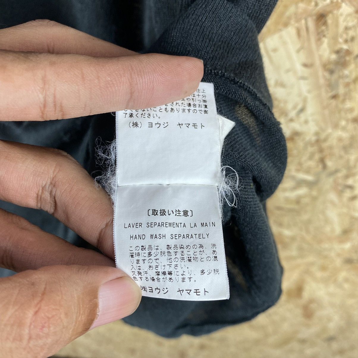 Y's × Yohji Yamamoto VINTAGE ICONIC YOHJI YAMAMOTO SIGNATURE RAMIE RAMIE TEE Size US L / EU 52-54 / 3 - 9 Thumbnail
