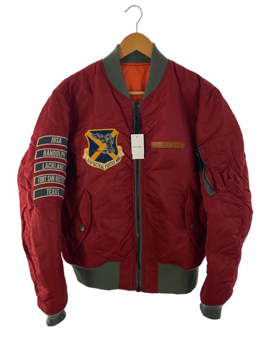 Avirex Avirex Plain Nylon Flight Jacket Bordeaux Size US L / EU 52-54 / 3 - 1 Thumbnail
