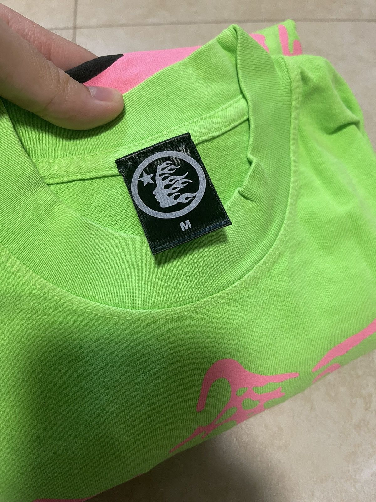 HELLSTAR HellStar Neon Green Jesus Emblem Tee Size US M / EU 48-50 / 2 - 3 Thumbnail
