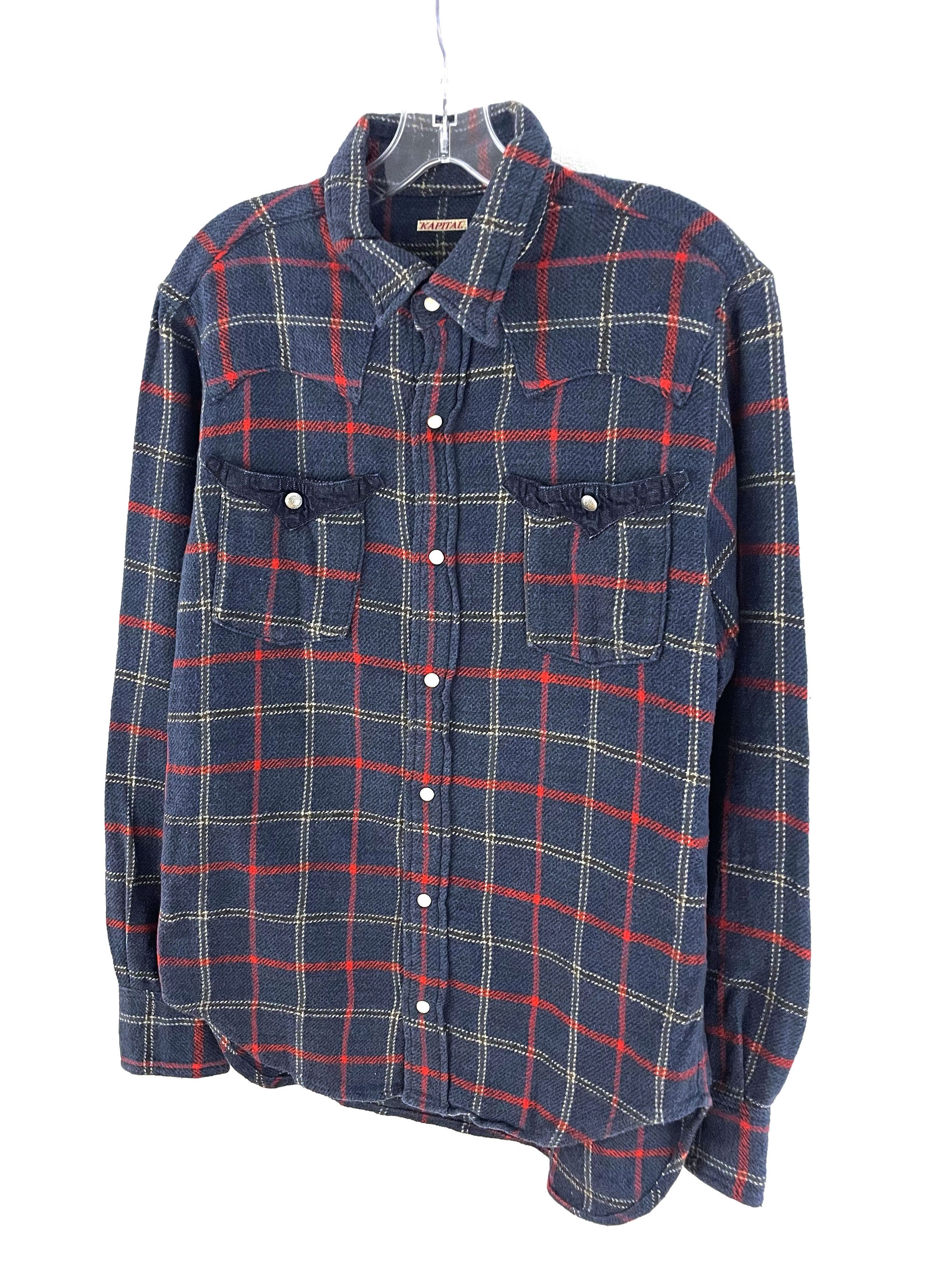 Kapital Corduroy Trim Flannel Size US XL / EU 56 / 4 - 2 Thumbnail