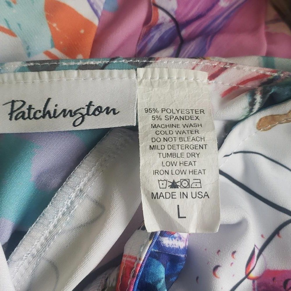 Designer CT1578 Patchington Sleeveless Layered Abstract Midi Dress L Size L / US 10 / IT 46 - 5 Thumbnail