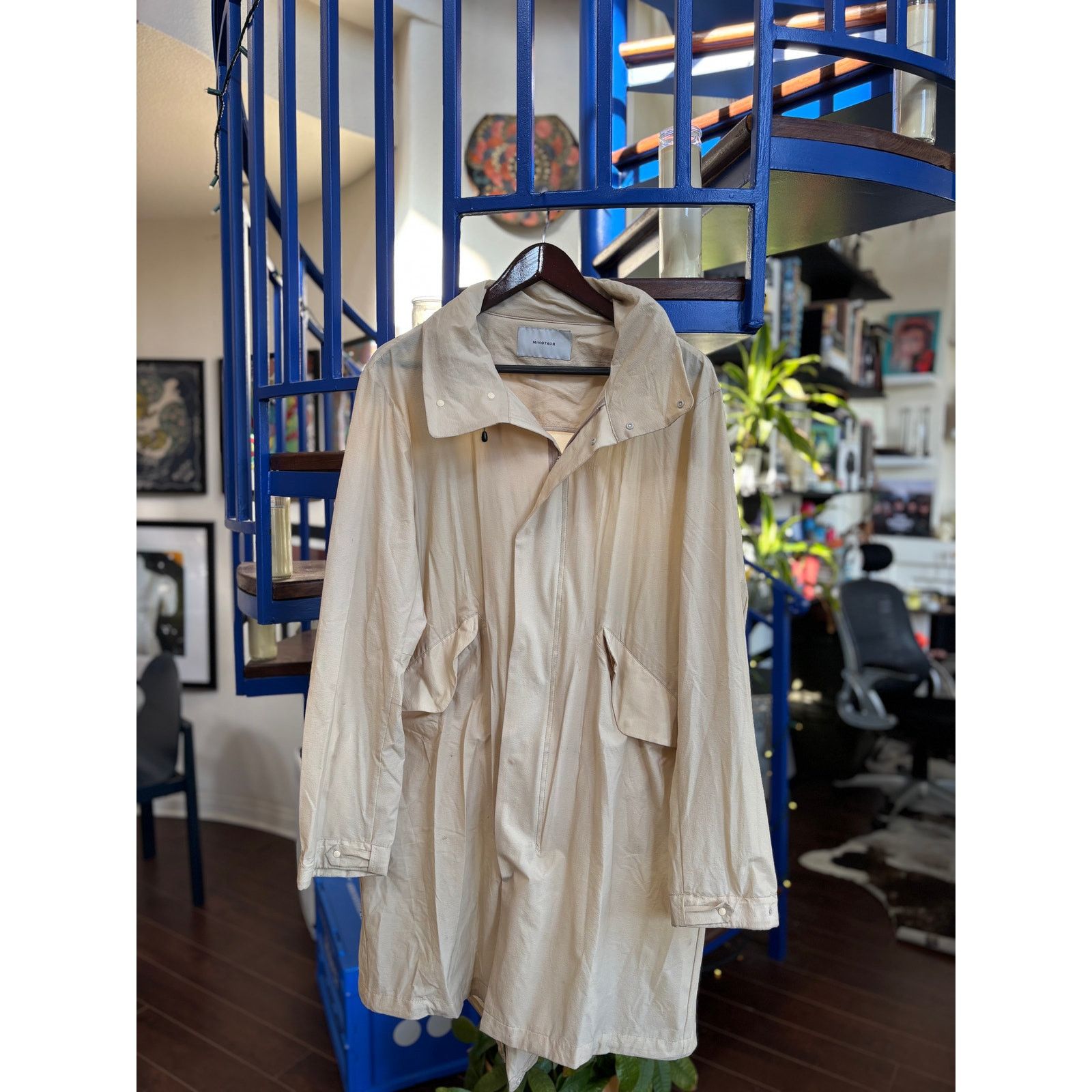 MINOTAUR INST. Minotaur Tan Hooded Jacket (Made in Japan) Size Large Size US L / EU 52-54 / 3 - 1 Thumbnail