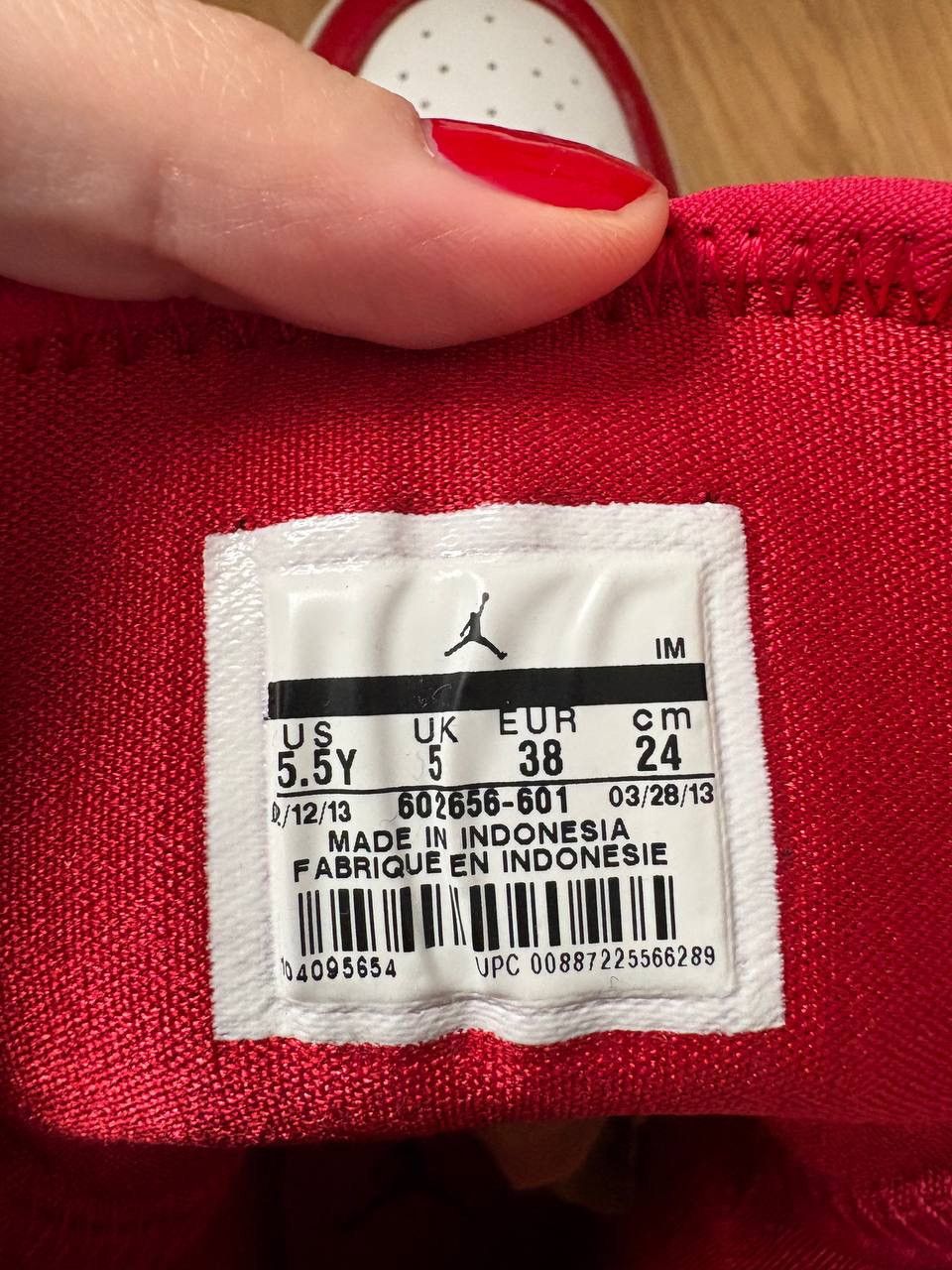 Nike Nike Air Jordan 1 Skinny High Chicago GS Size US 5.5 / EU 38 - 5 Thumbnail