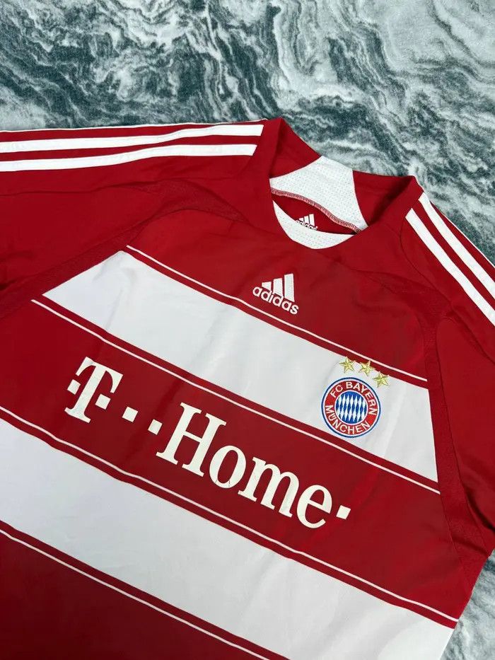 Adidas Bayern Munich 2007 2008 Christian Lell #30 Home Shirt Jersey Size US L / EU 52-54 / 3 - 4 Thumbnail