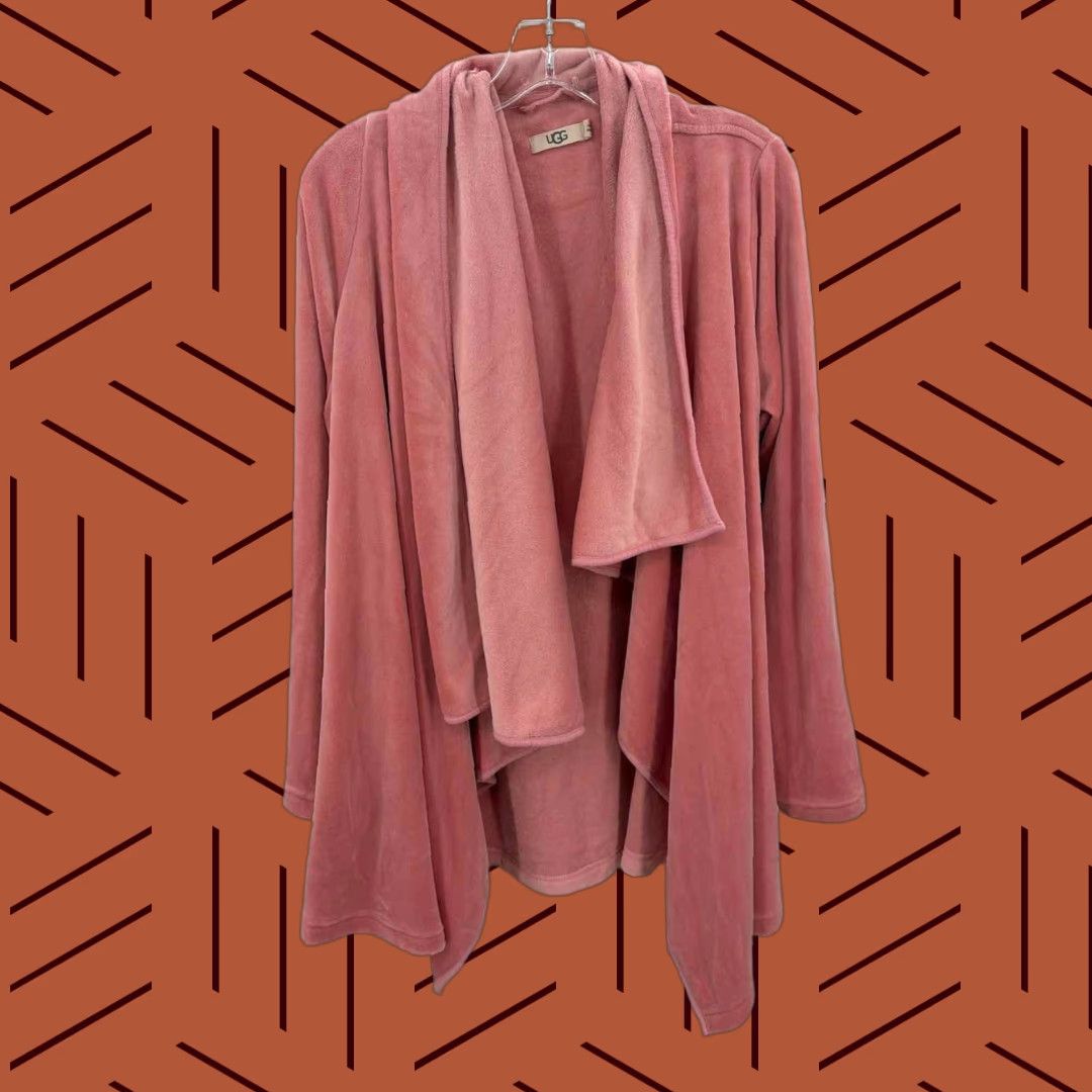 Ugg UGG Pink Velvet Open Jacket XL Plus Womens Size XL / US 12-14 / IT 48-50 - 1 Thumbnail