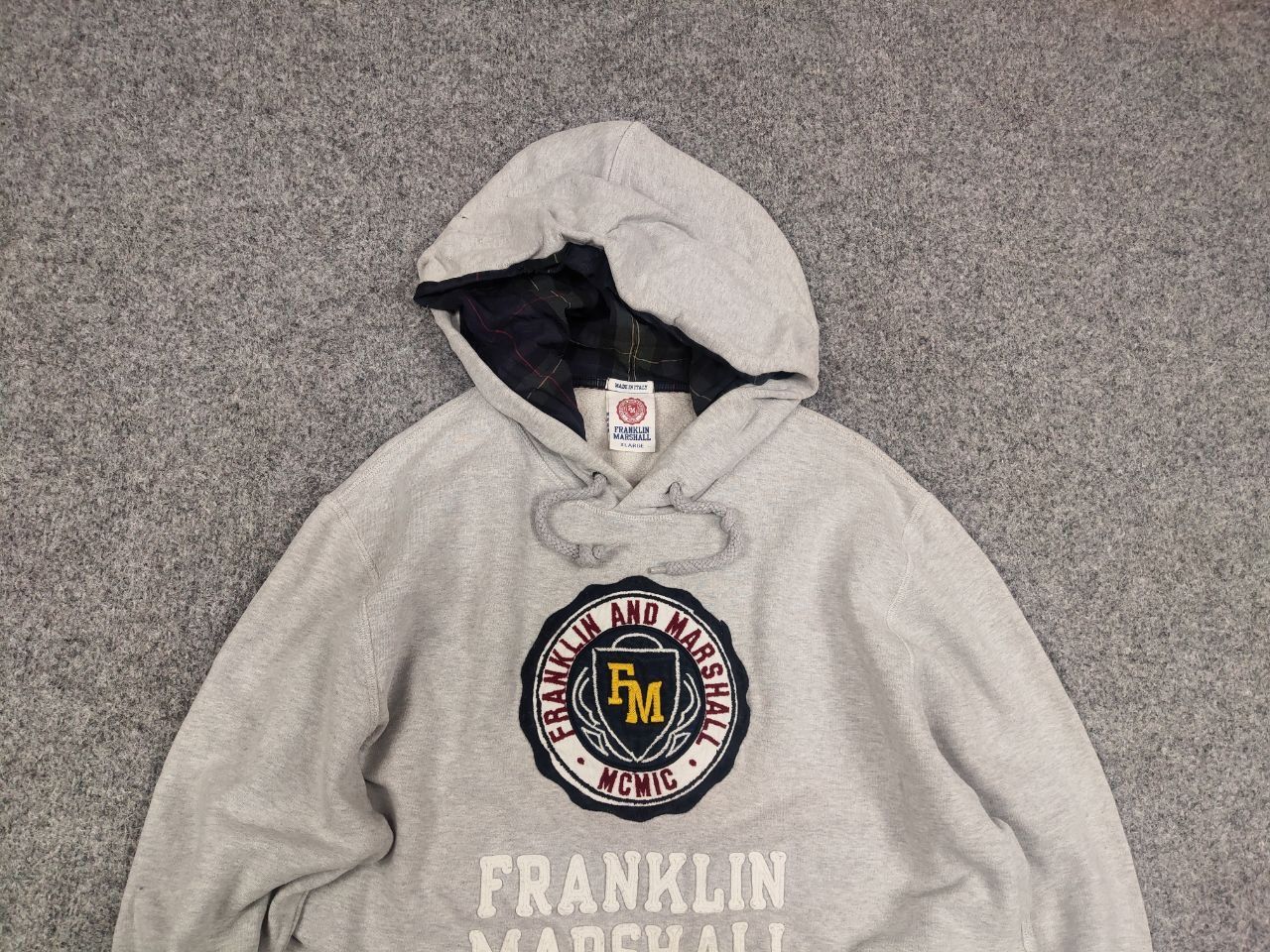 Franklin & Marshall Franklin & Marshall Italy vintage logo distressed Hoodie Size US XL / EU 56 / 4 - 4 Thumbnail