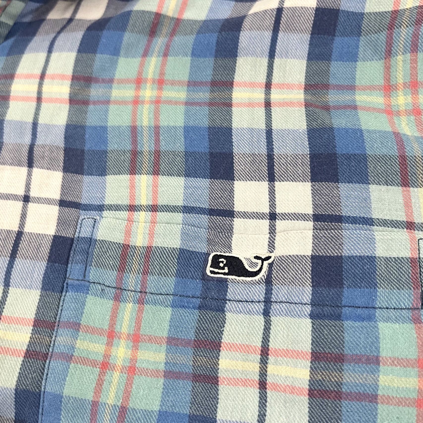 Vineyard Vines Vineyard Vines Tucker Shirt Mens 2XL Slim Fit Blue Plaid Button Up Preppy Shirt Size US XXL / EU 58 / 5 - 4 Thumbnail