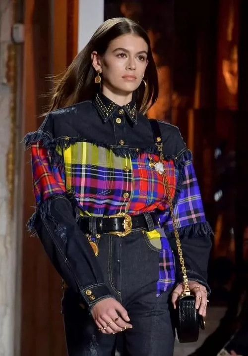 Versace Versace Denim willow studded fringed jacket Size M / US 6-8 / IT 42-44 - 1 Thumbnail