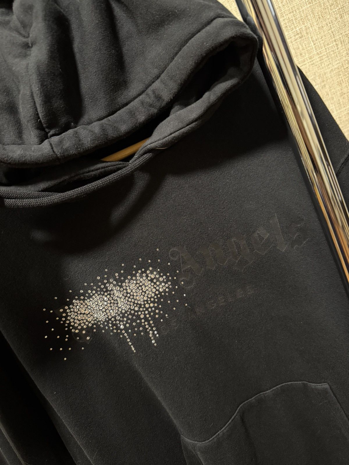 Palm Angels PALM ANGELS RHINESTONE SPRAYED HOODIE read the description Size US M / EU 48-50 / 2 - 6 Thumbnail