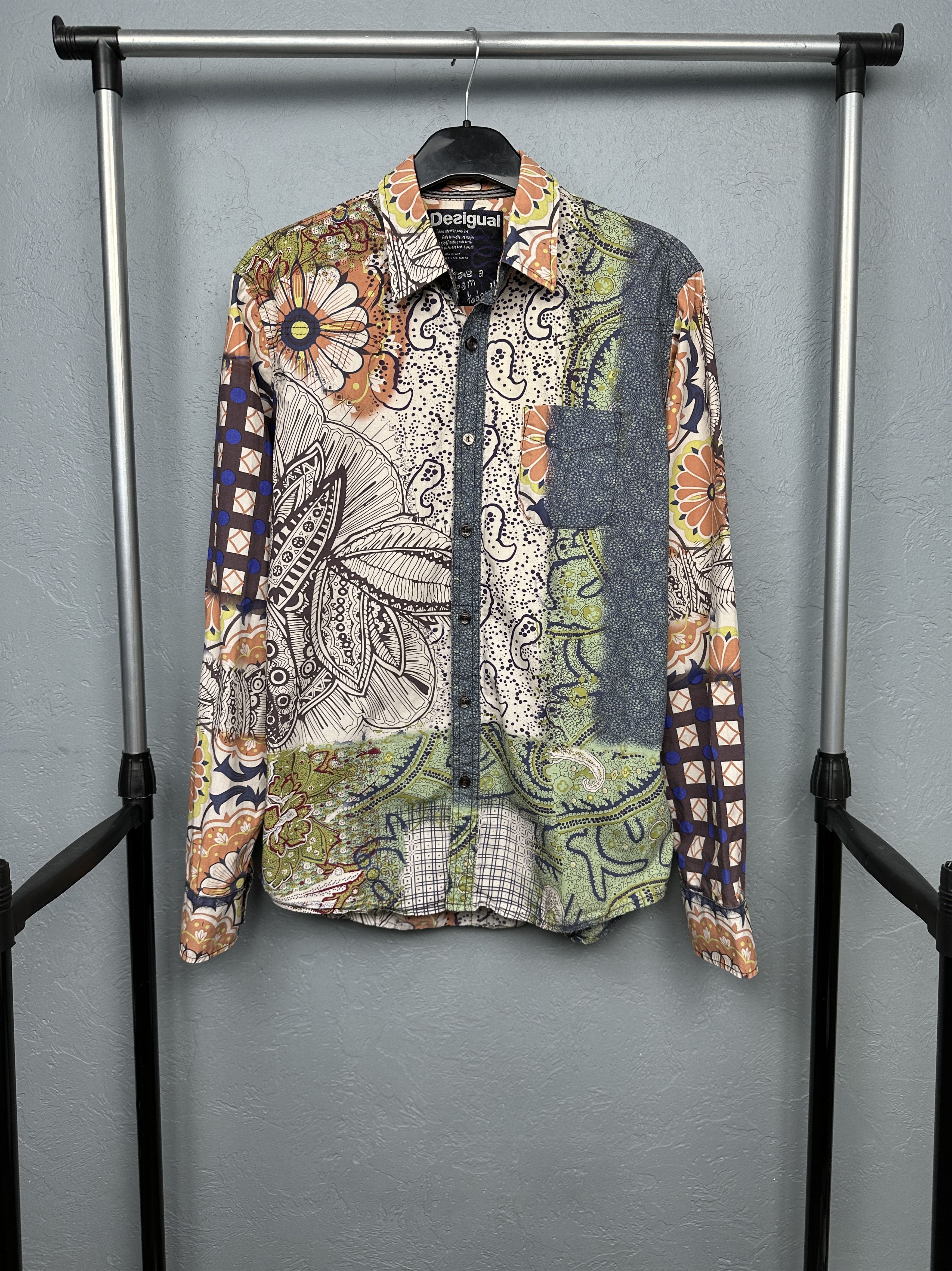Desigual Desigual Mens Long Sleeve Shirt Size US M / EU 48-50 / 2 - 1 Thumbnail