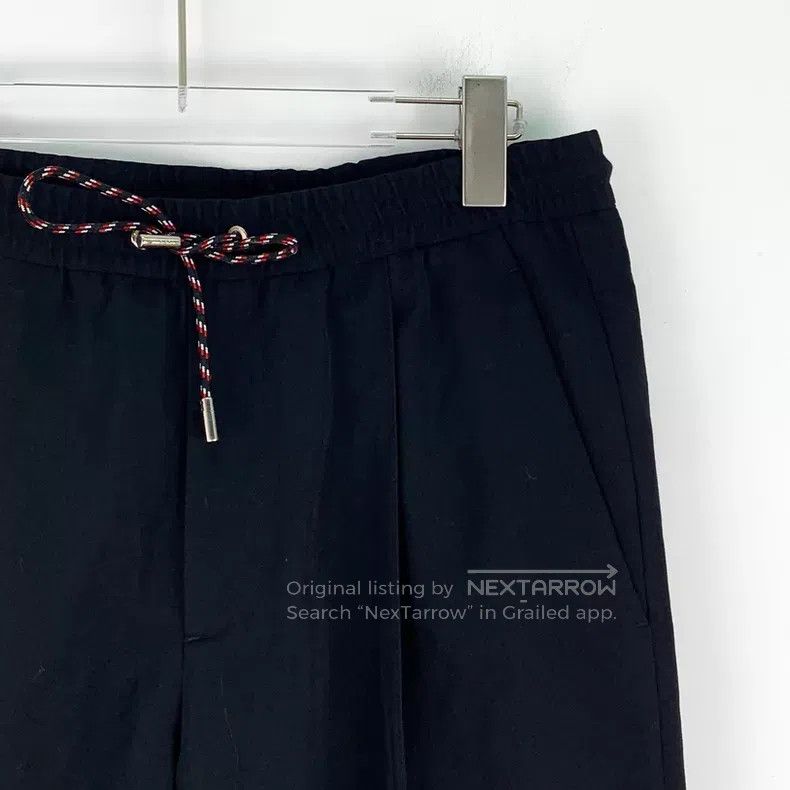 Dior Dior Black wool drawstring elastic waist casual trousers Size US 30 / EU 46 - 3 Thumbnail
