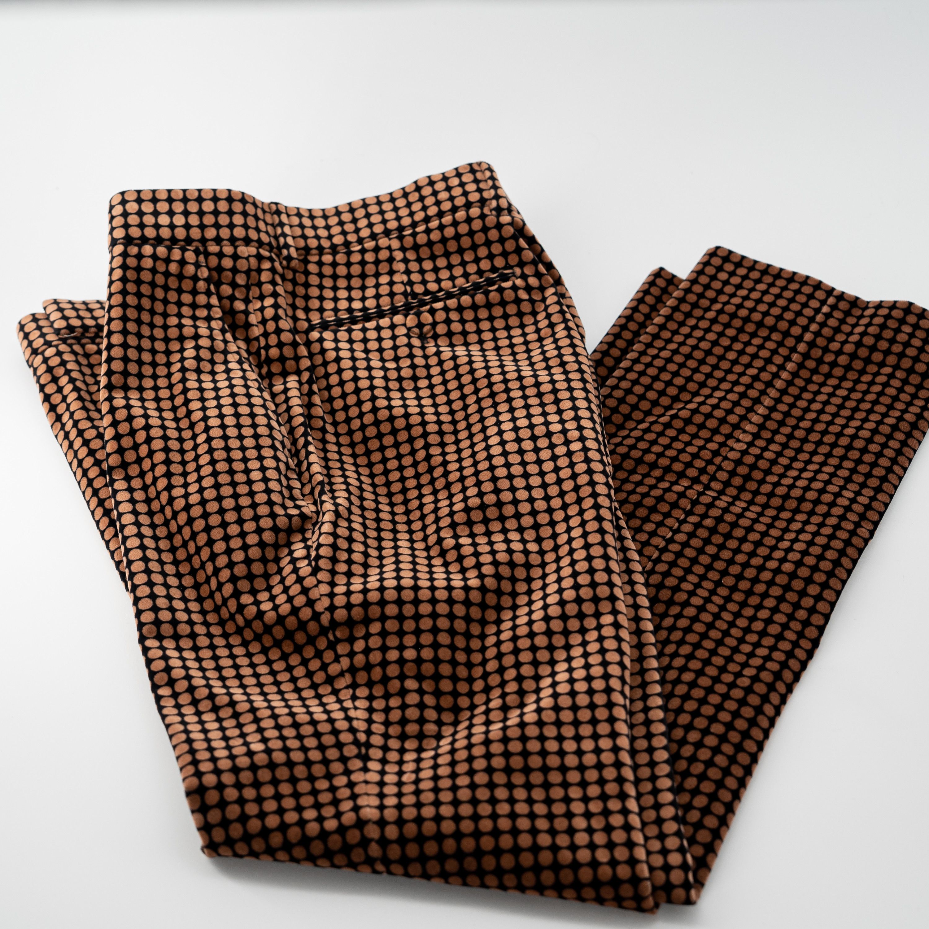 Gucci 50 L - Gucci Polka Dot Print Brown Suit Pants Trousers Size 50R - 4 Thumbnail