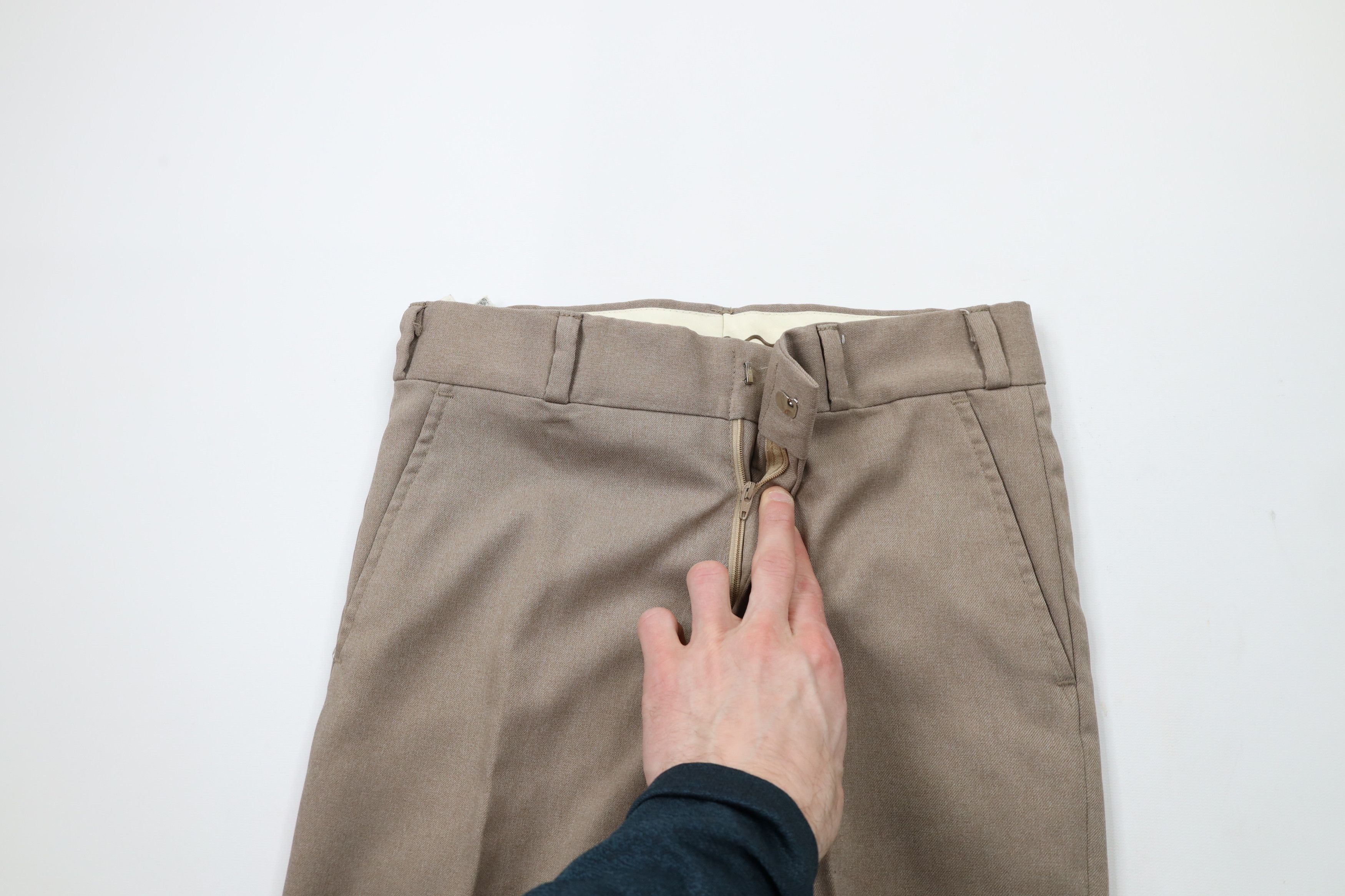 Vintage Vintage 70s Streetwear Bell Bottoms Chino Pants Beige USA Size US 29 - 6 Thumbnail