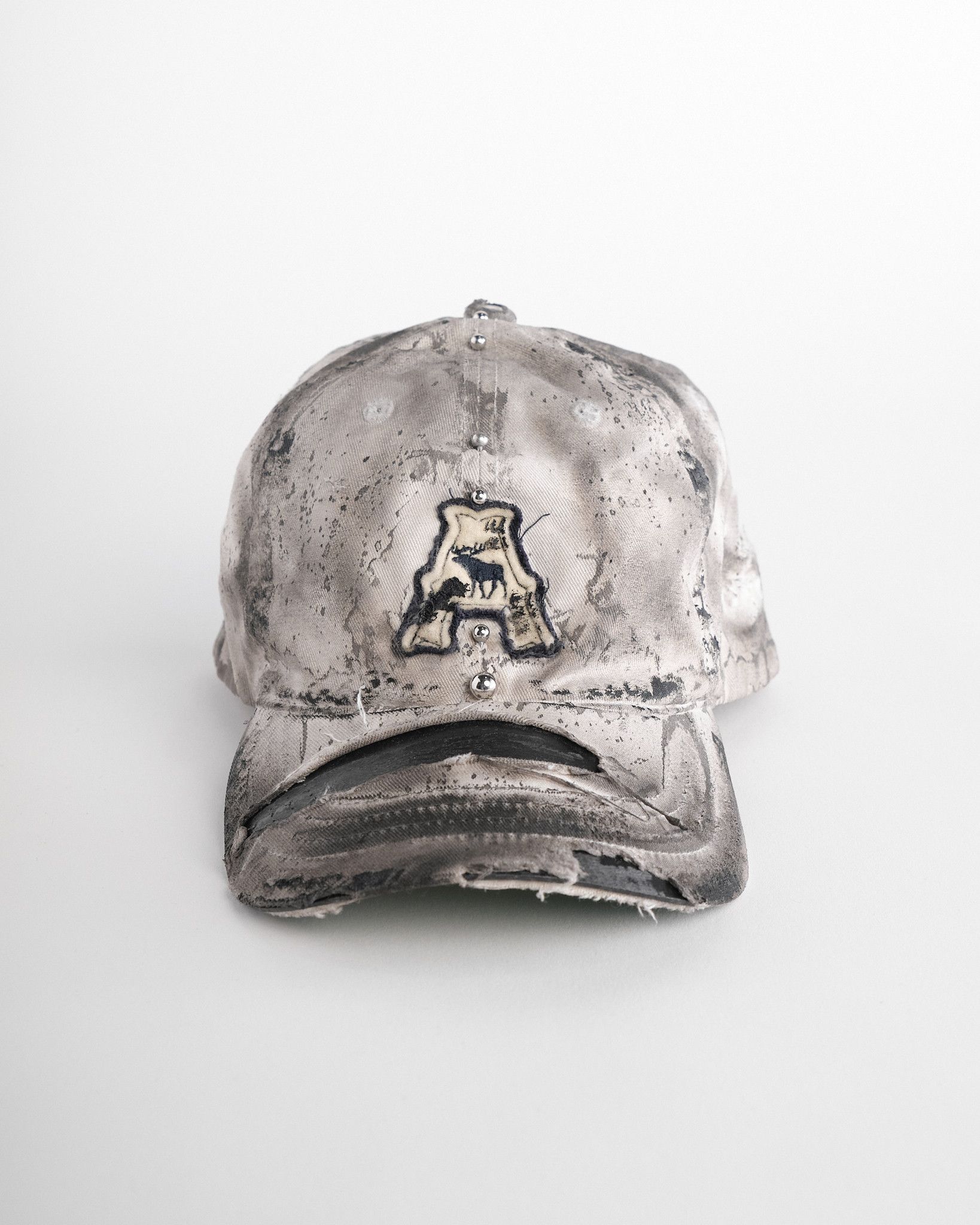 Abercrombie & Fitch ASTROBOI* x Abercrombie Off-White & Black Faded Hat Size ONE SIZE - 1 Thumbnail