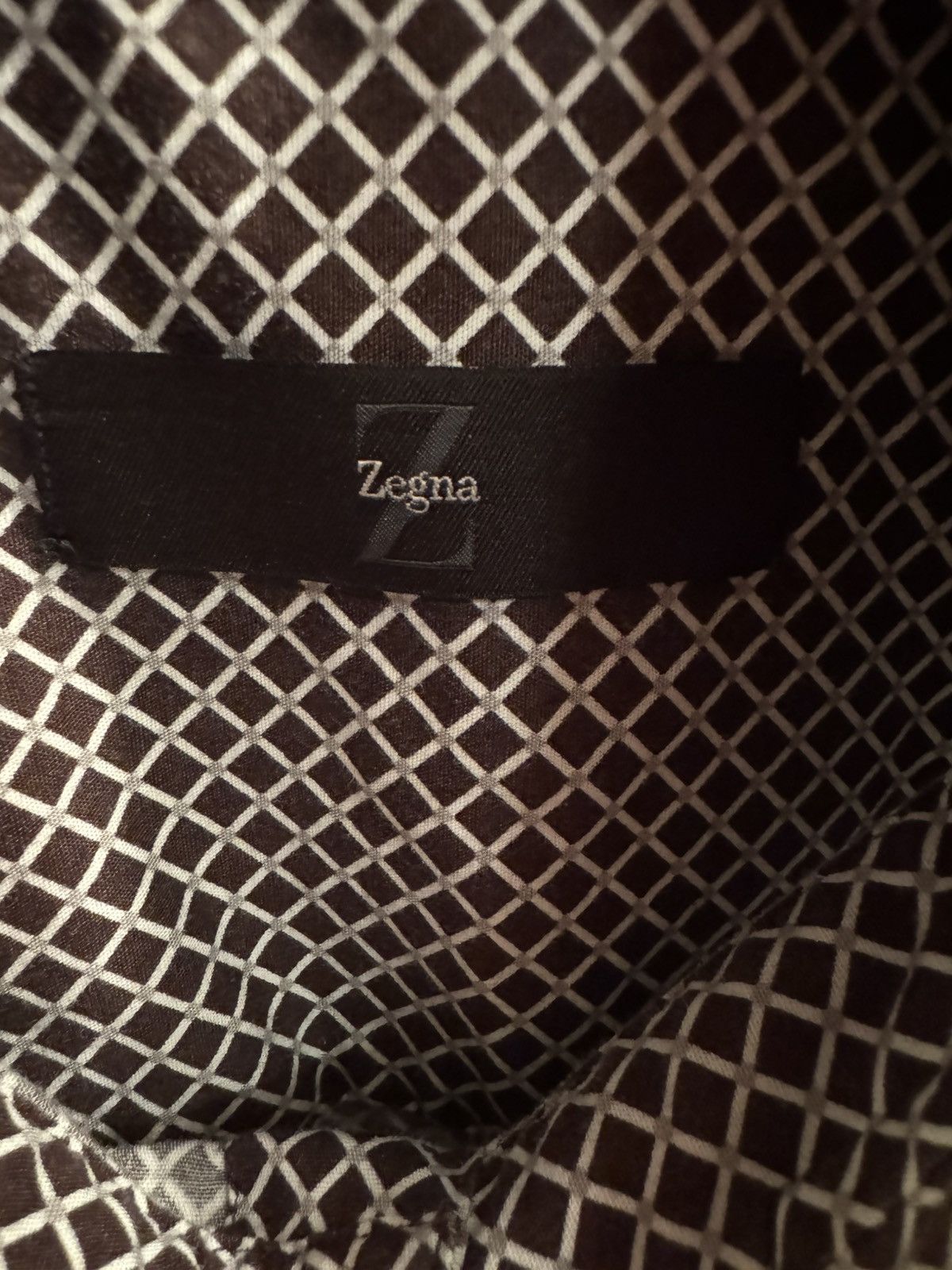Z Zegna Z Zegna Geometric Dress Shirt Size IV/L Size US L / EU 52-54 / 3 - 3 Thumbnail