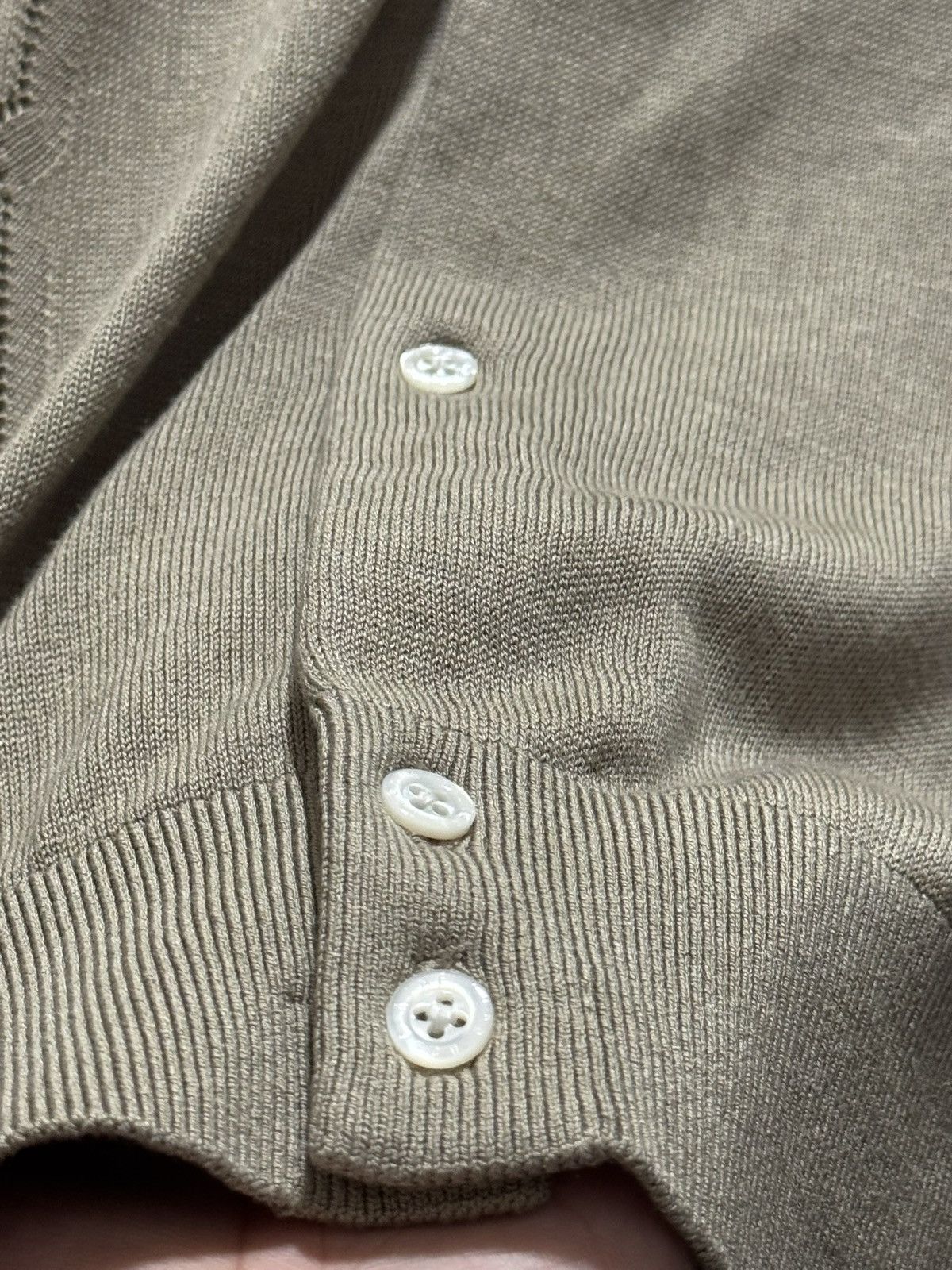 Aime Leon Dore Aime Leon Dore ALD 100% Silk Pointelle Cardigan Polo Shirt Size US XL / EU 56 / 4 - 5 Thumbnail